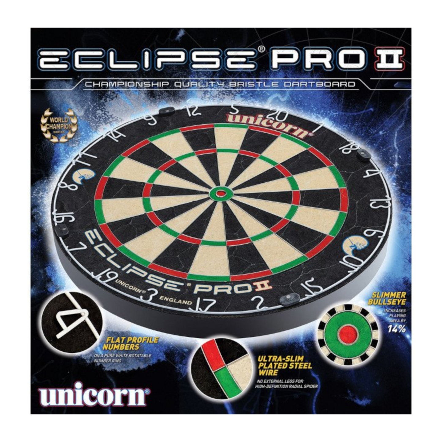 Dartboard UNICORN Eclipse Pro 2