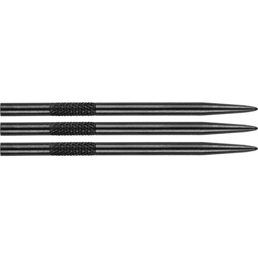 Steeldart Spitzen BULL'S Knurled Grip Schwarz 45mm