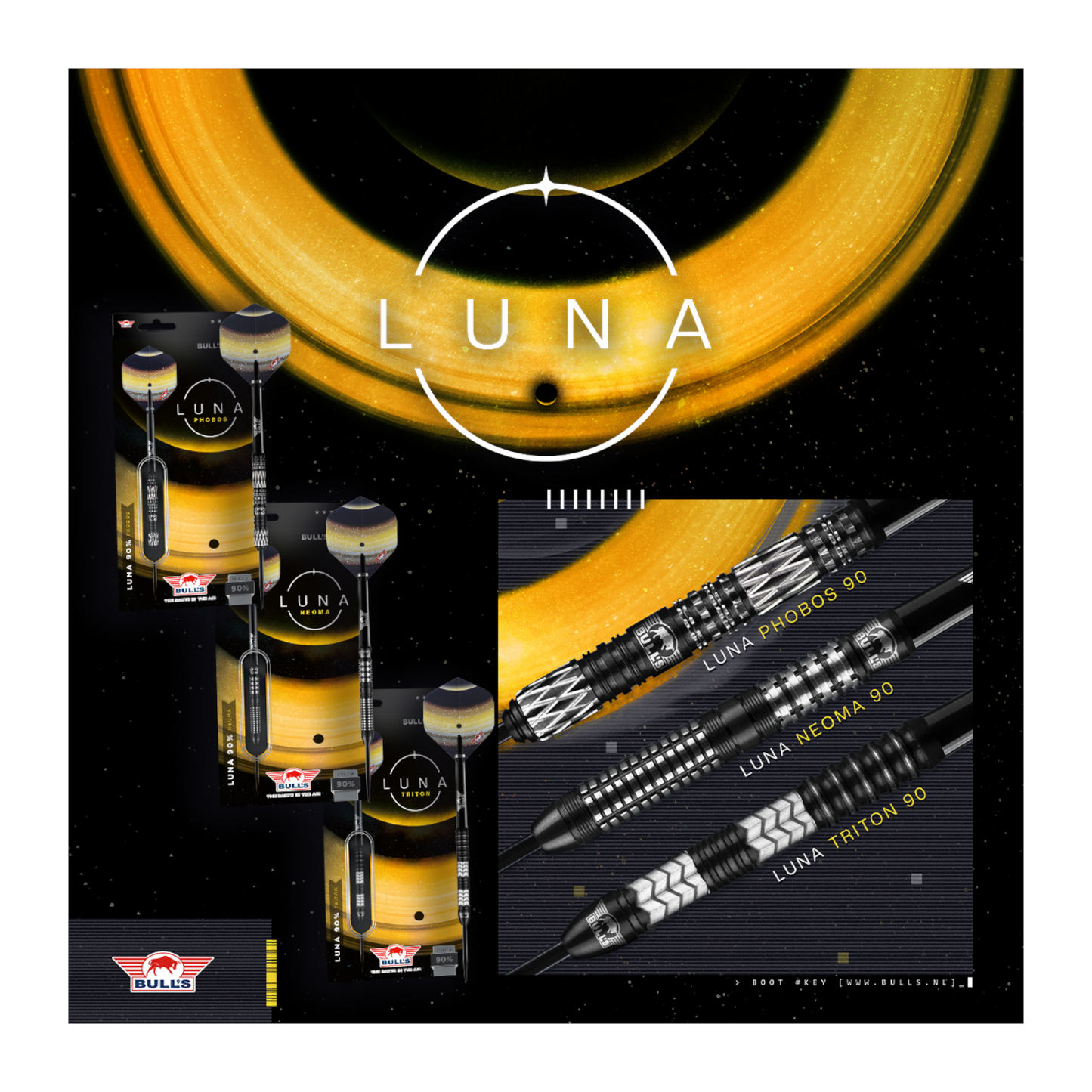 Steeldart Bull's Luna Neoma 90%