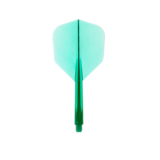 Dart Flights CONDOR Plain (Zero Stress) Clear Green Small