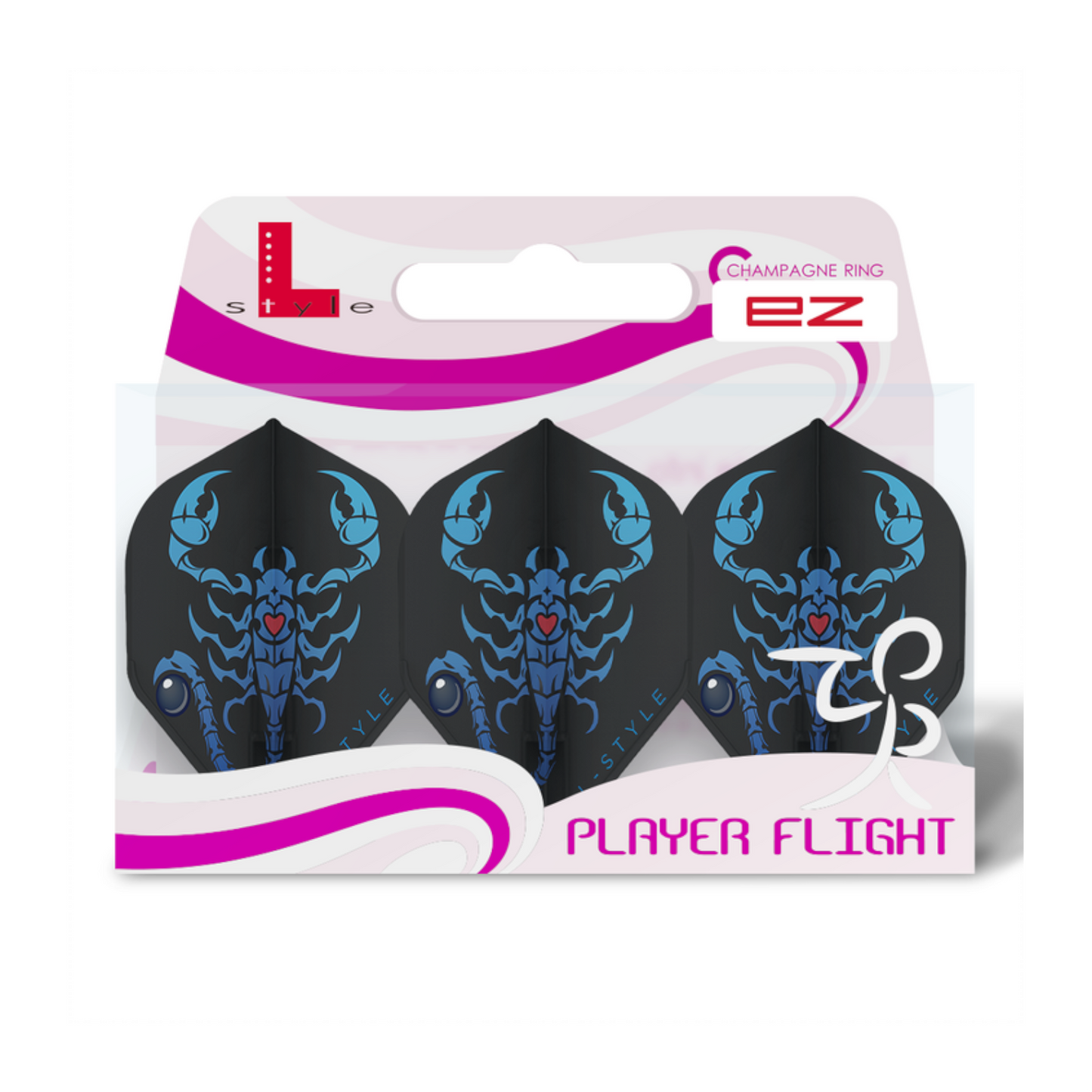 Dart Flights L-Style Signature Champagne Flight: L1EZ Standard Deta Hedman V2 Black