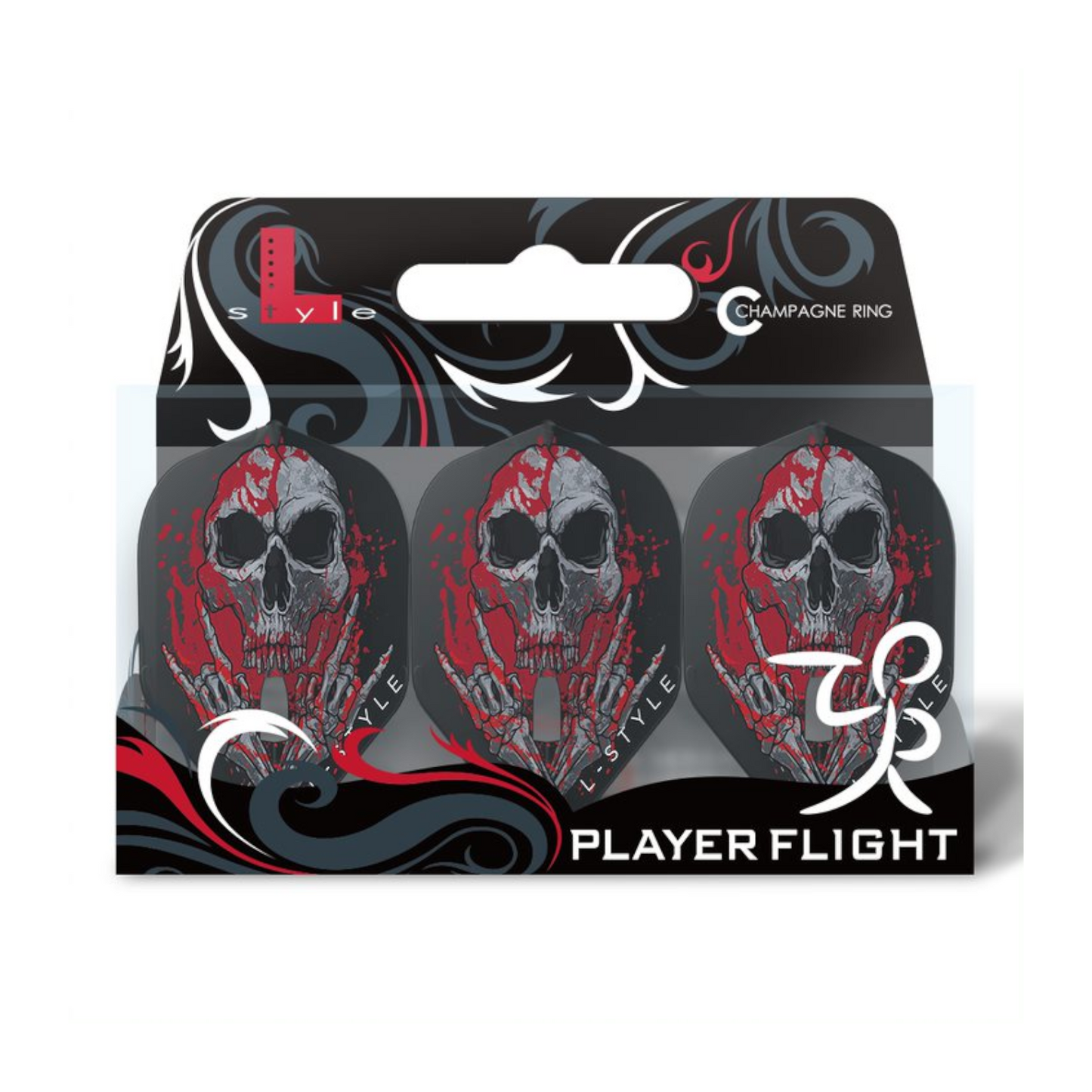 Dart Flights L-Style Signature Champagne Flight: L1PRO Standard Ryan Searle V3 Clear Black