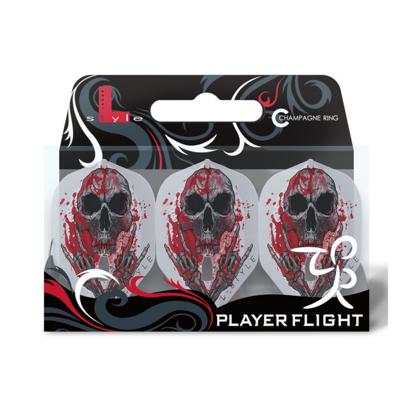 Dart Flights L-Style Signature Champagne Flight: L1PRO Standard Ryan Searle V3 Clear White
