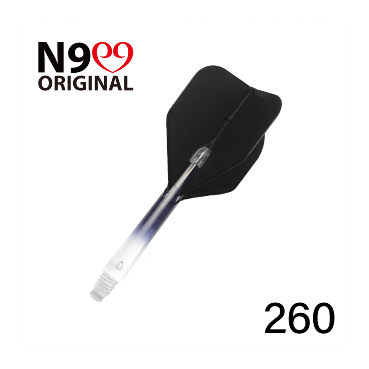 Dart Shaft L-Style N9 Gradient Clear L-SHaft Cool Black