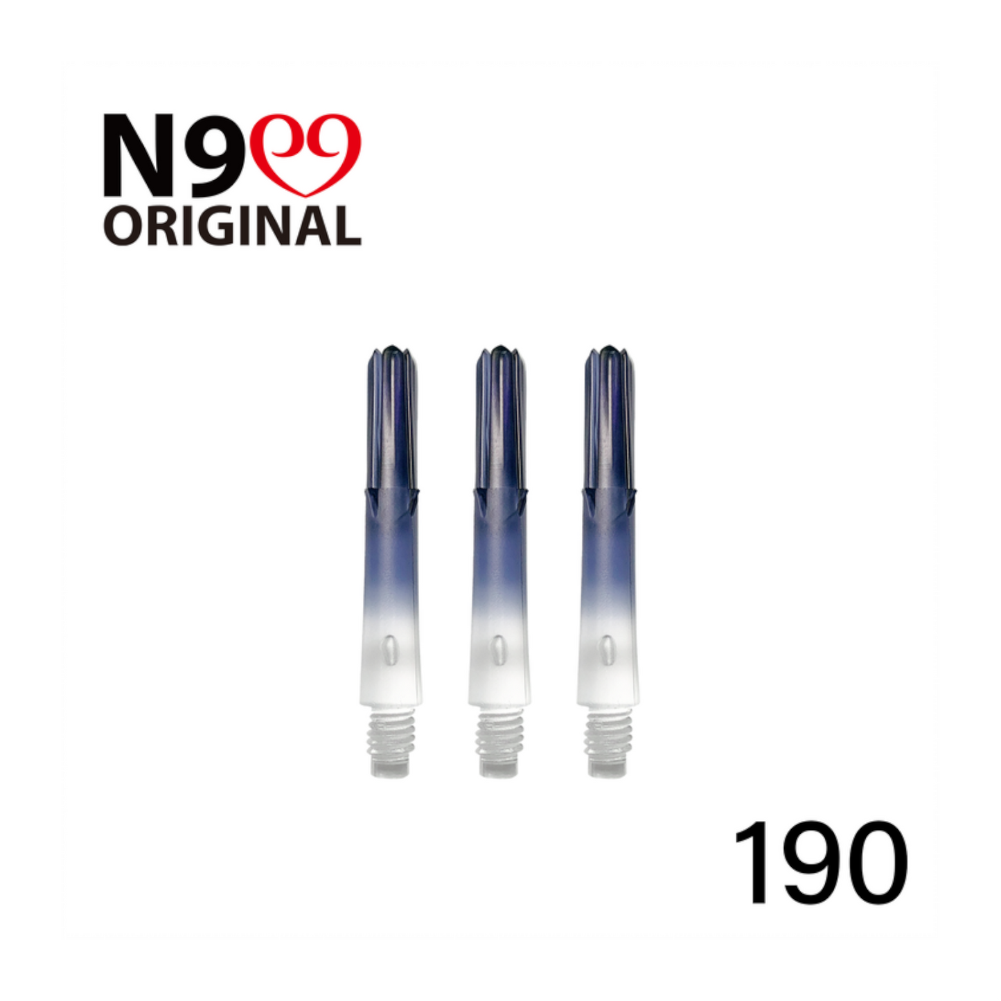 Dart Shaft L-Style N9 Gradient Clear L-SHaft Cool Black