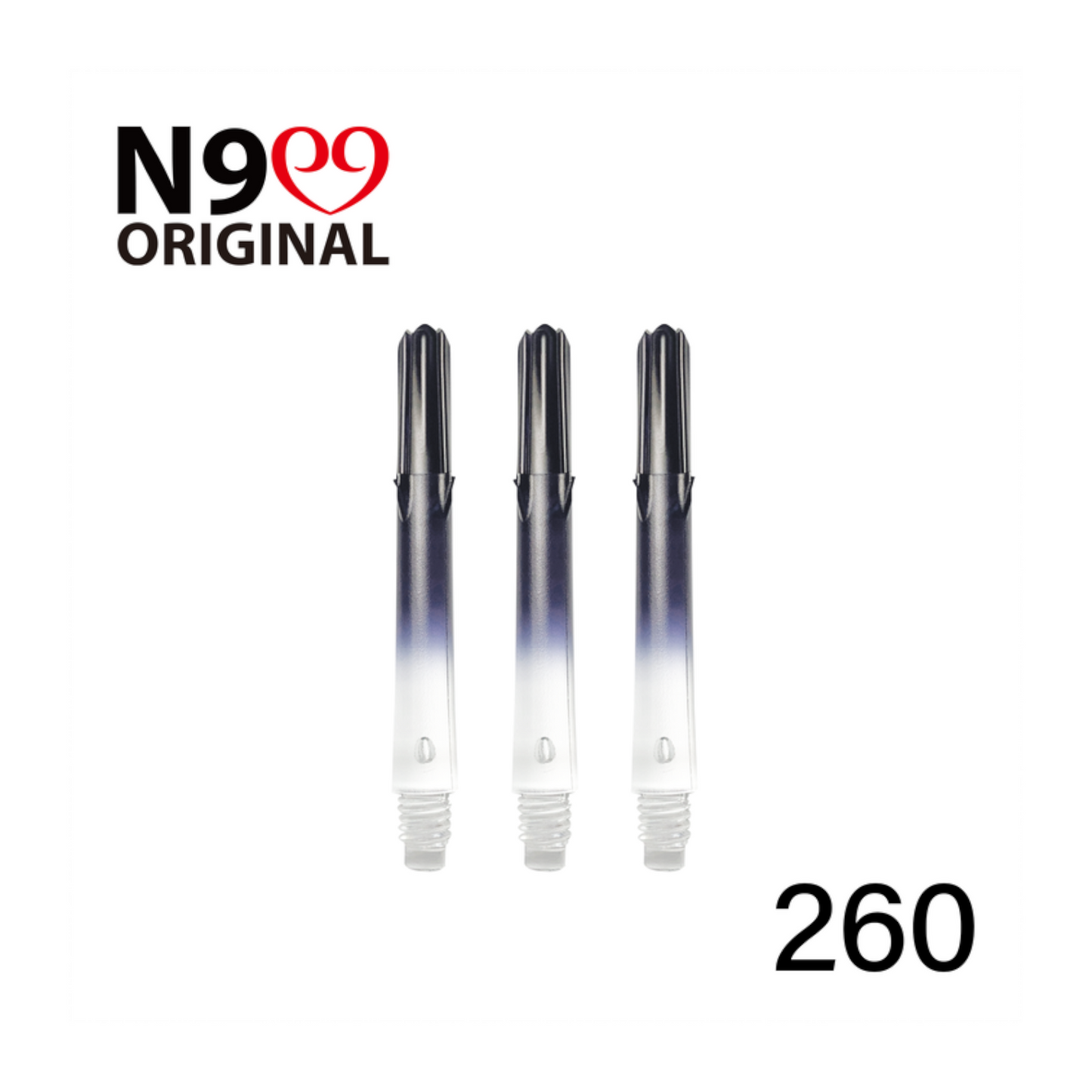 Dart Shaft L-Style N9 Gradient Clear L-SHaft Cool Black