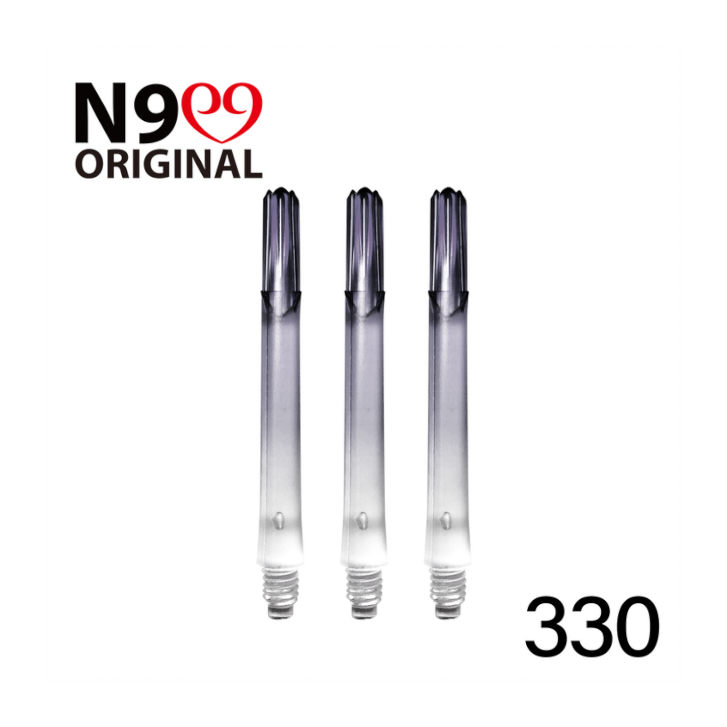 Dart Shaft L-Style N9 Gradient Clear L-SHaft Cool Black