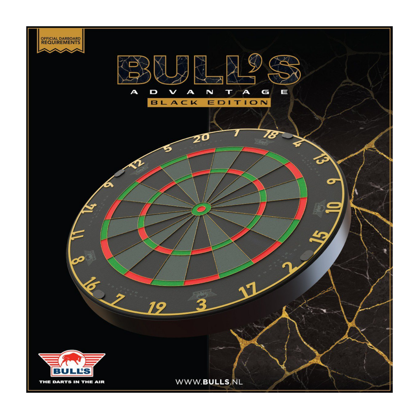 Dartscheibe BULL'S Advantage Black Dartboard