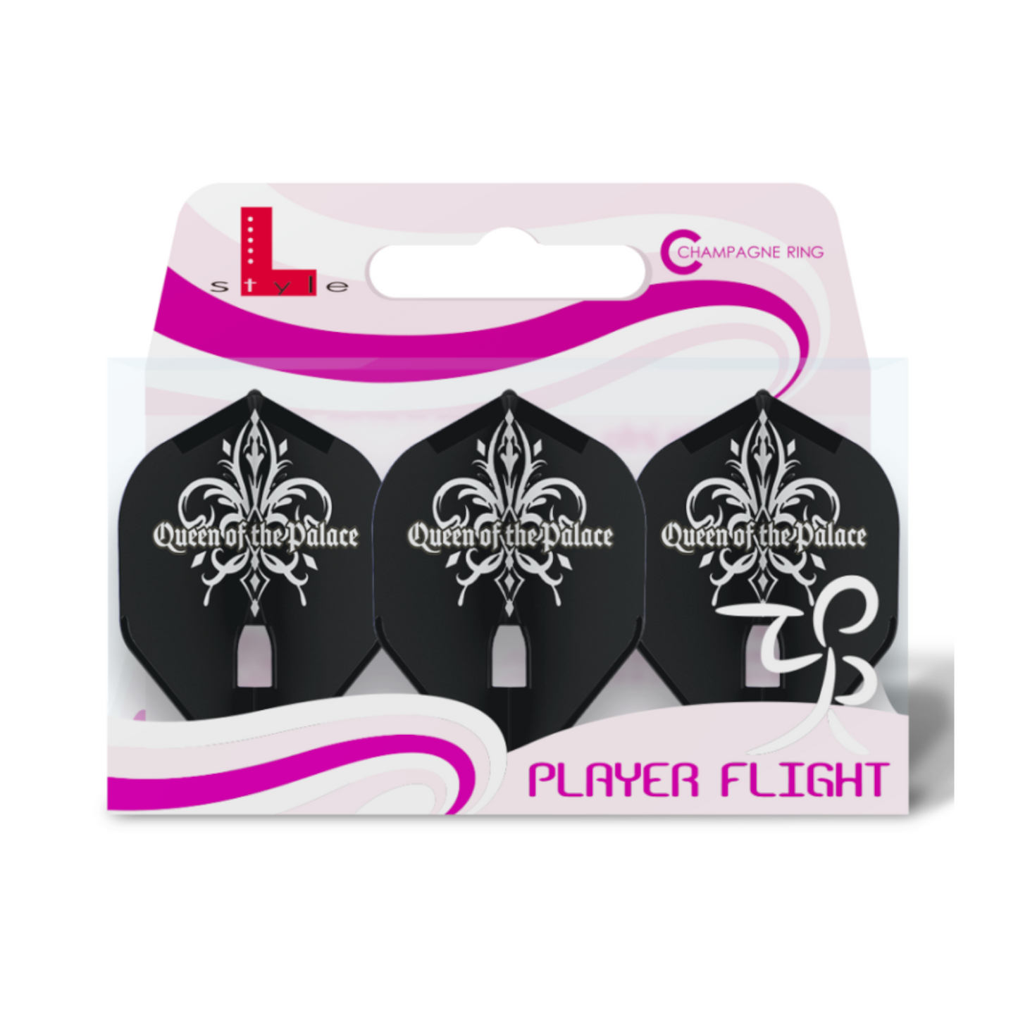 Dart Flights L-Style Signature Champagne Flight: L1PRO Standard Fallon V3 Black