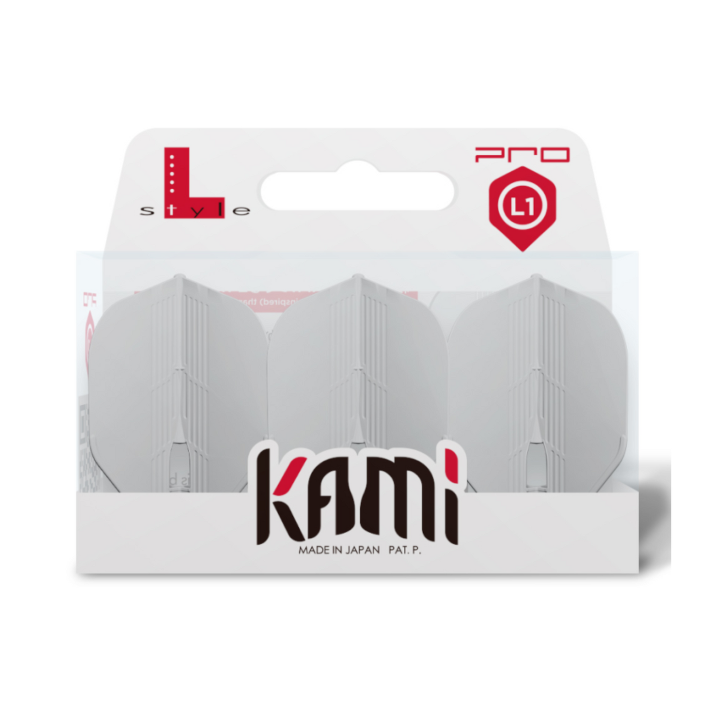Dart Flights L-Style L1KPRO Kami Standard Weiß