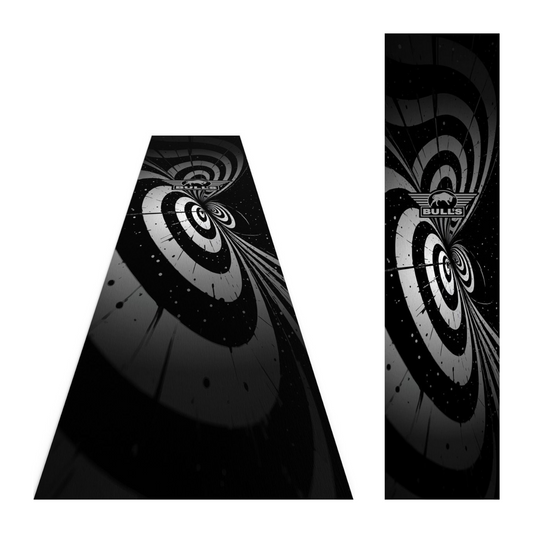 Dartmatte BULL'S Illusion Teppich Schwarz 241x55 cm