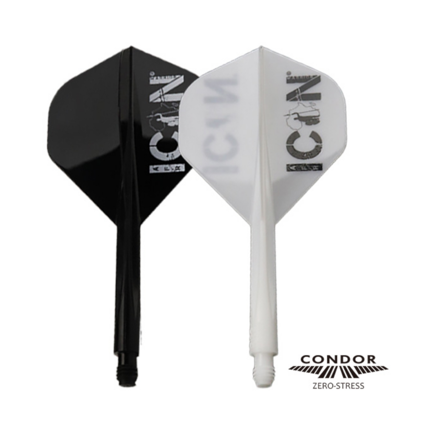 Dart Flights CONDOR AXE "African Warrior" Weiß Standard
