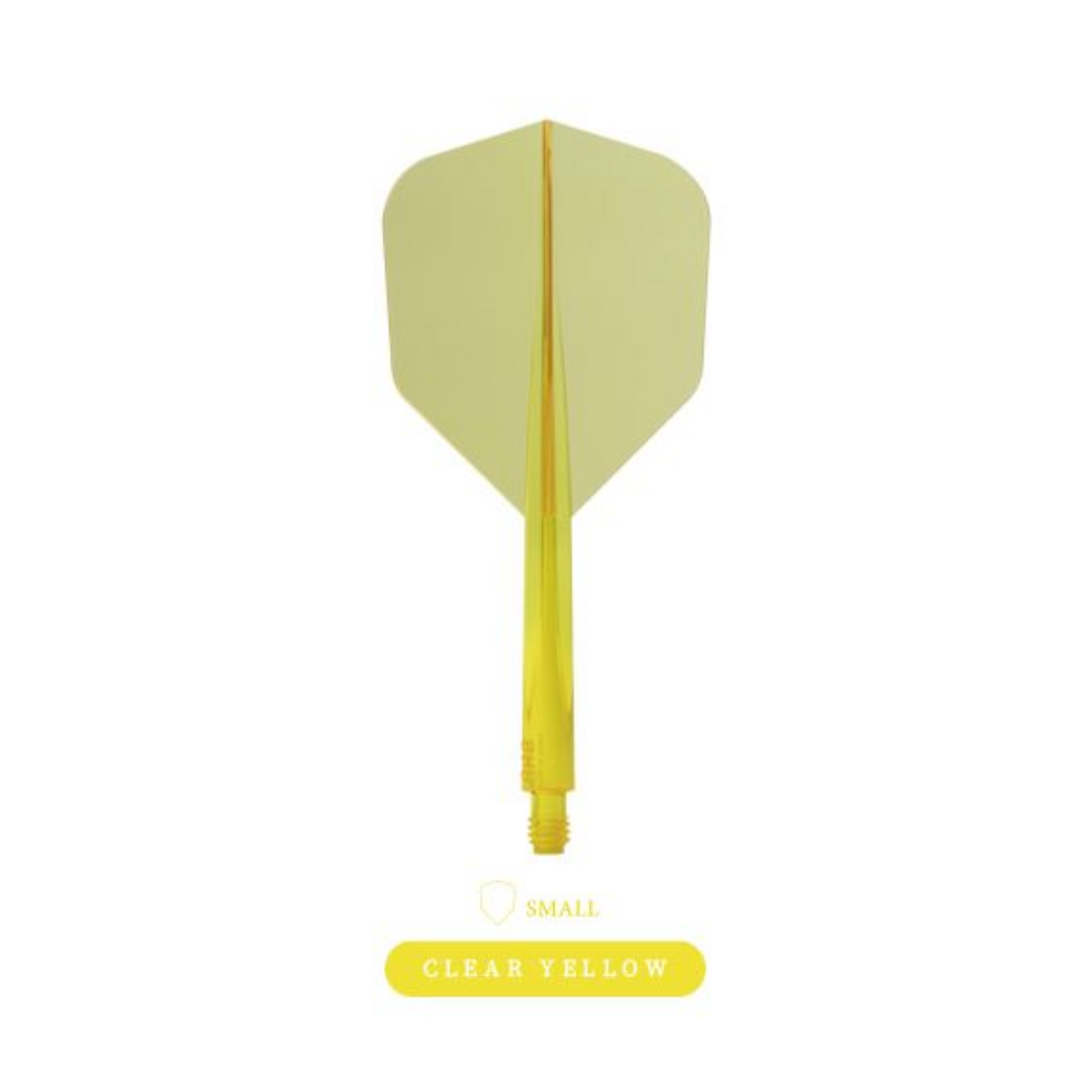 Dart Flights CONDOR AXE Clear-Yellow Small