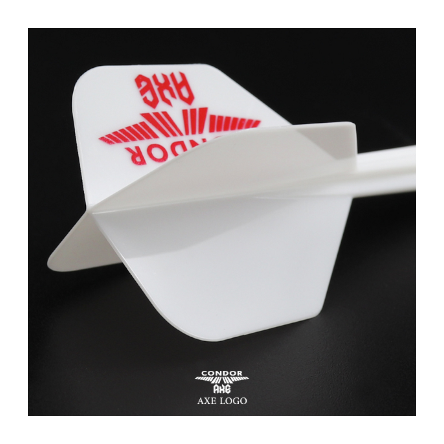 Dart Flights CONDOR AXE LOGO White-Red Small