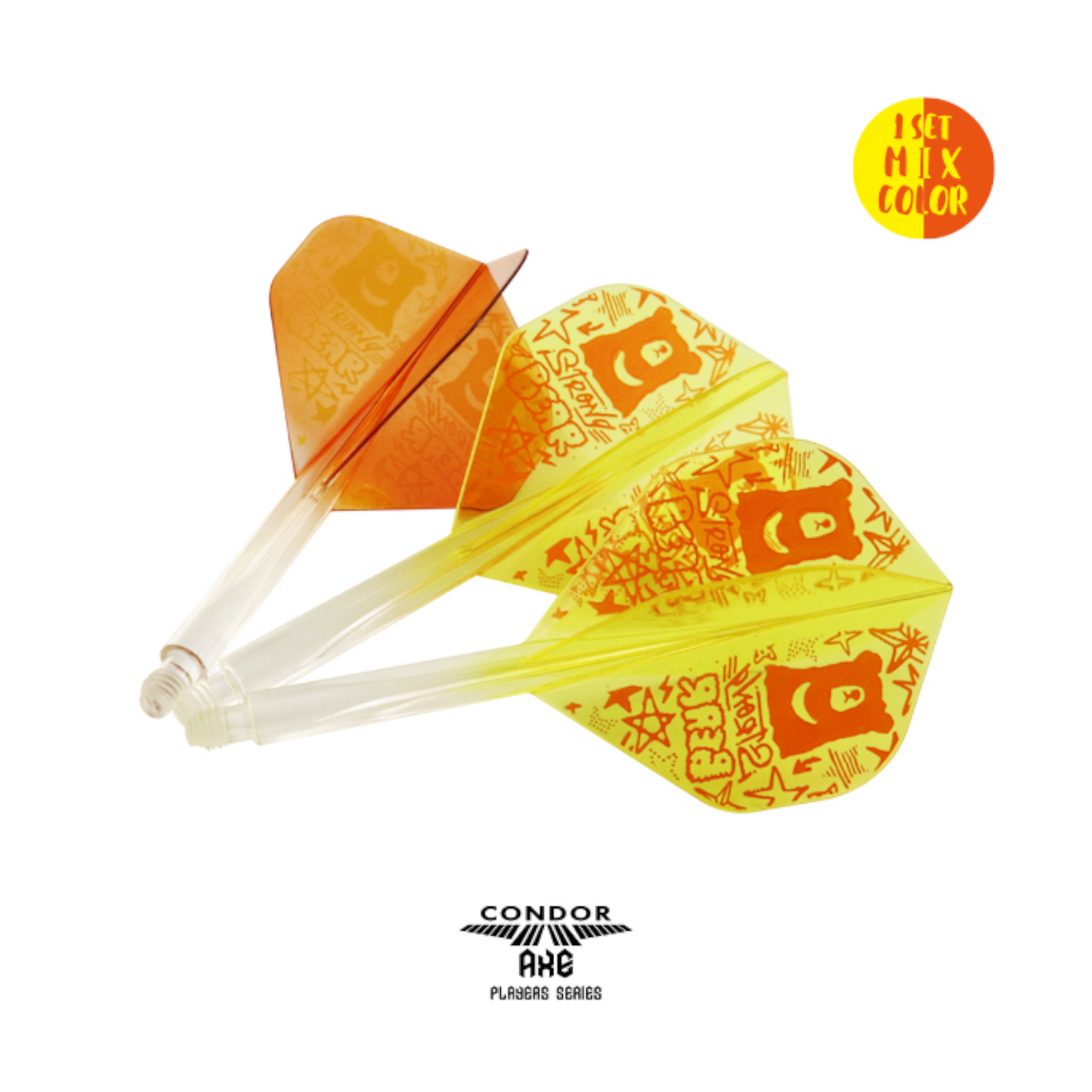 Dart Flights CONDOR AXE Strong BEAR Mix Standard