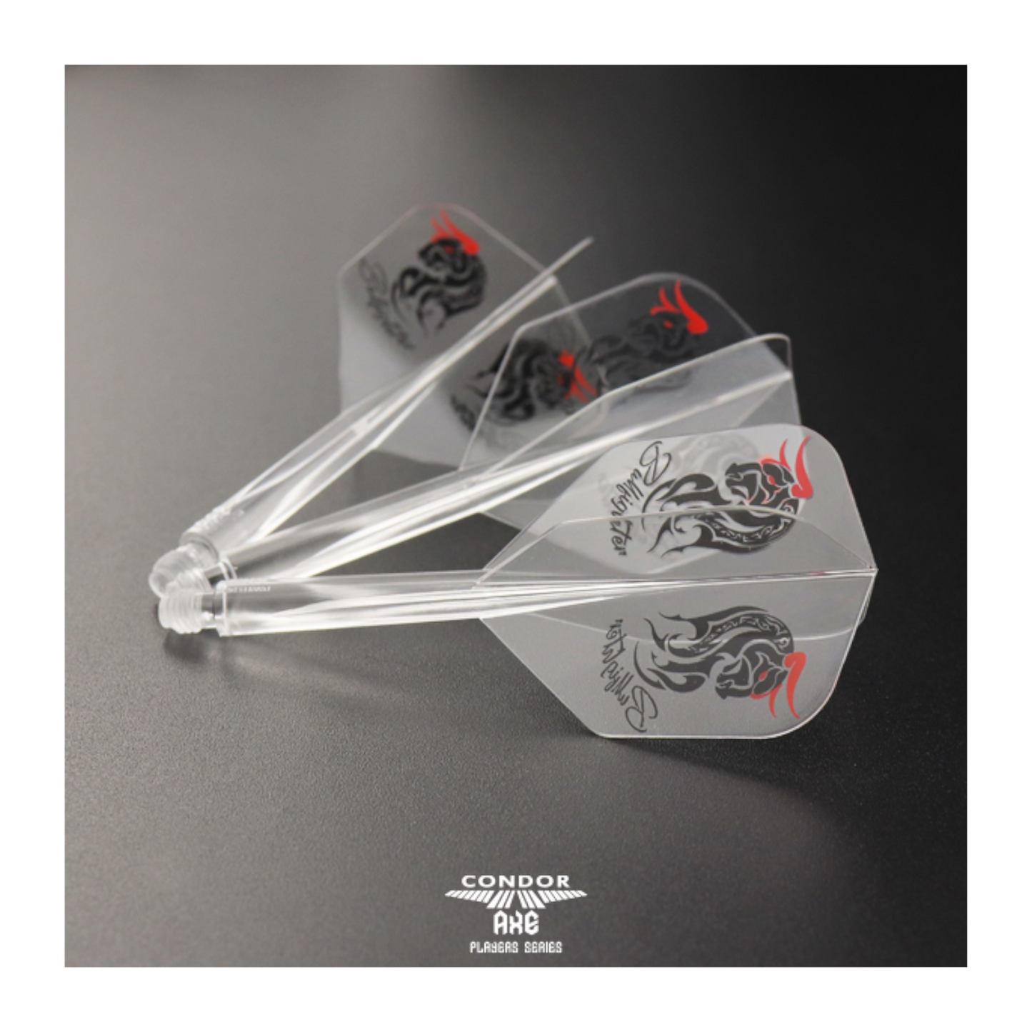 Dart Flights CONDOR AXE Bullfighter Clear Small