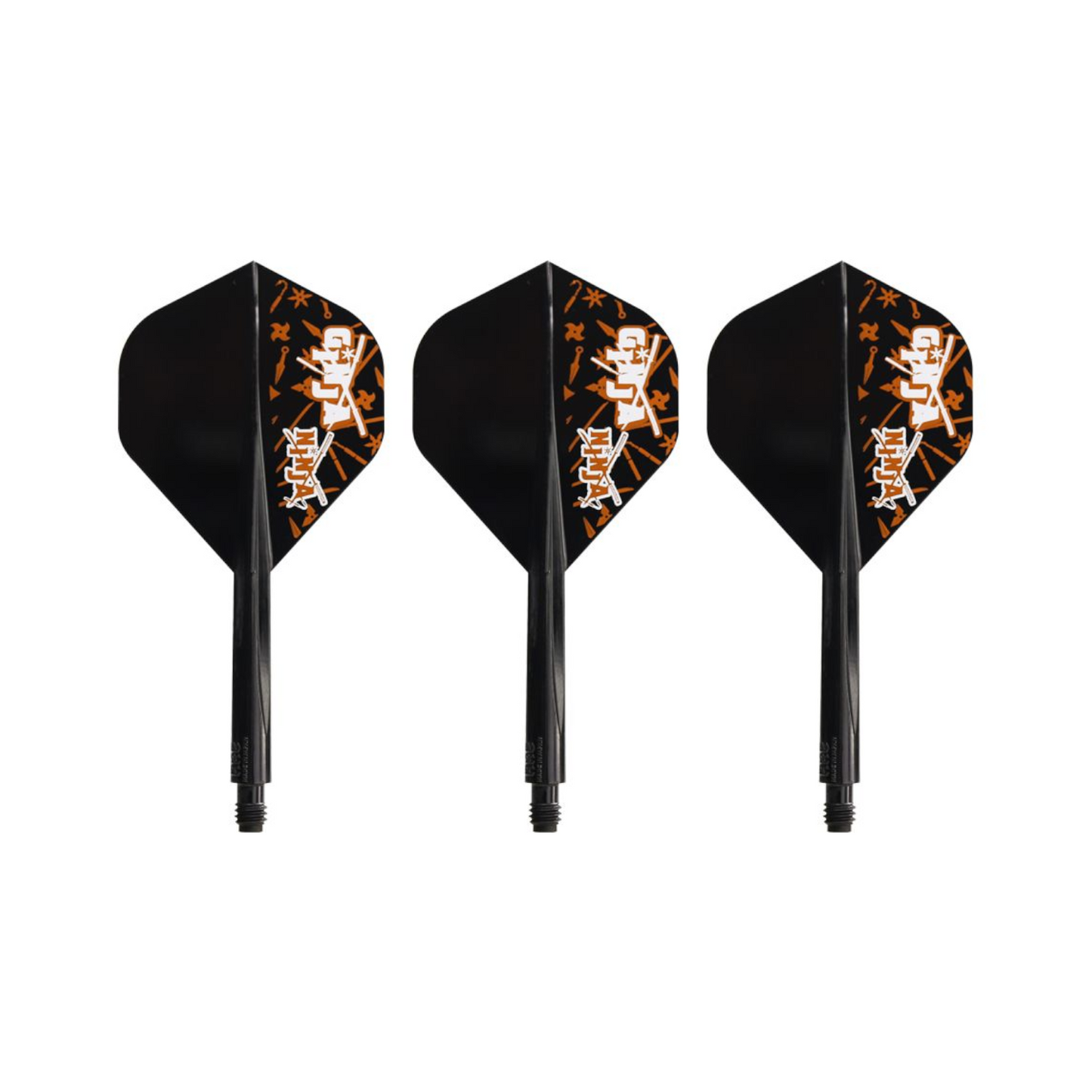Dart Flights CONDOR AXE "Ginja Ninja" Schwarz Standard