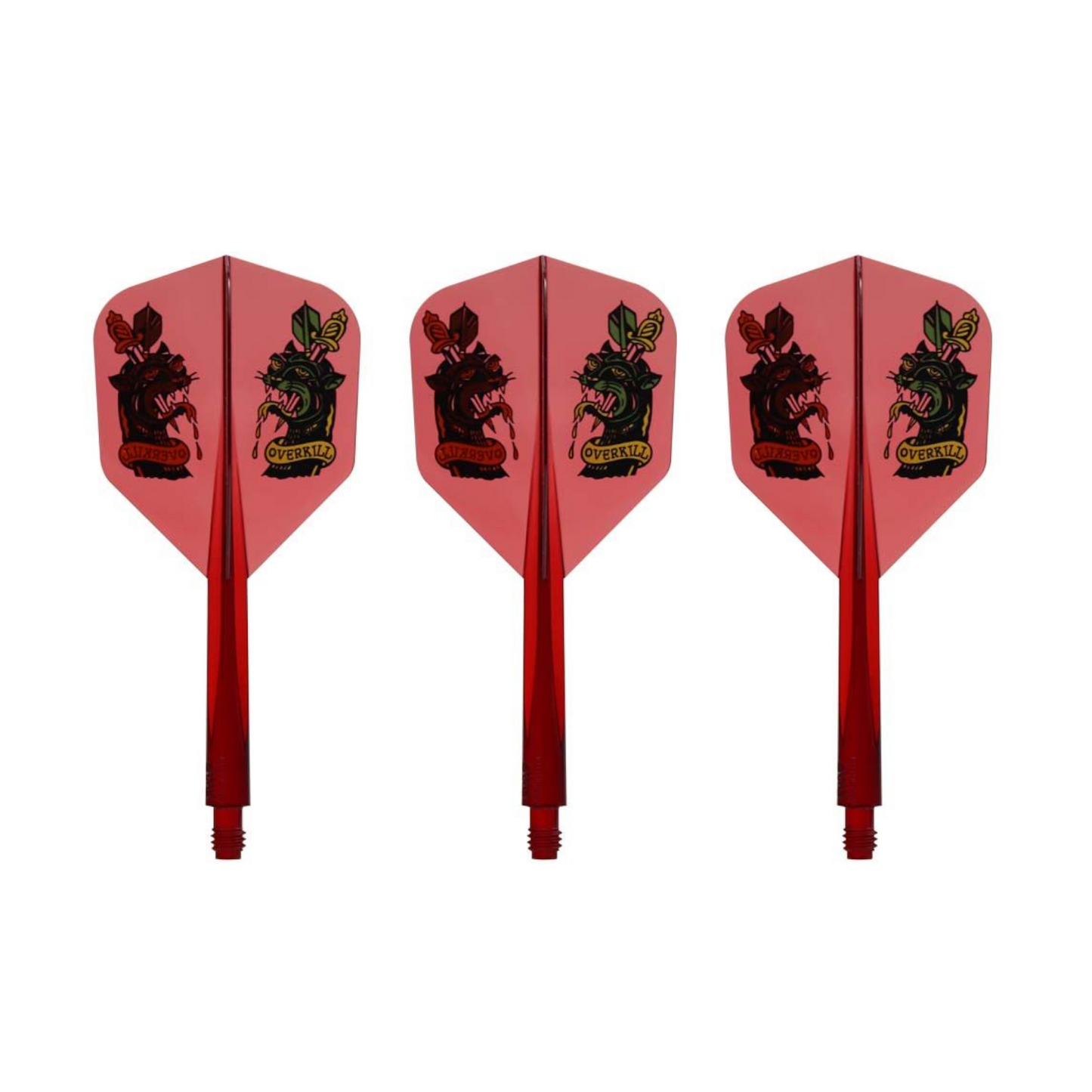 Dart Flights CONDOR AXE Over Kill Clear Blood Small