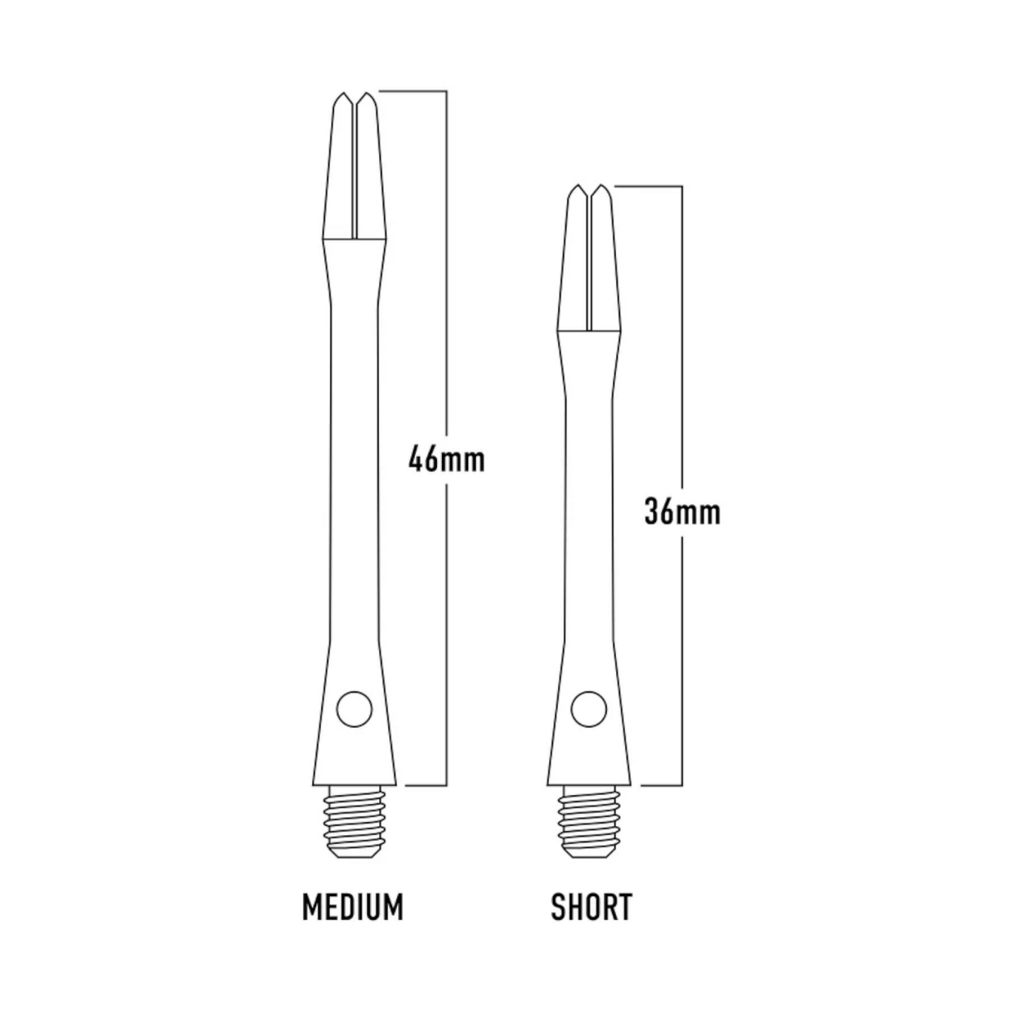 Dart Shaft STRONG Alu Colour Blau