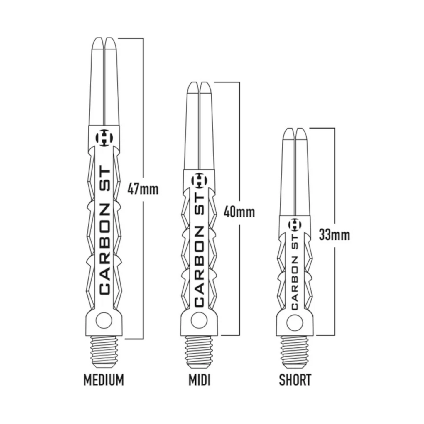Dart Shaft HARROWS Carbon ST Shafts Purple