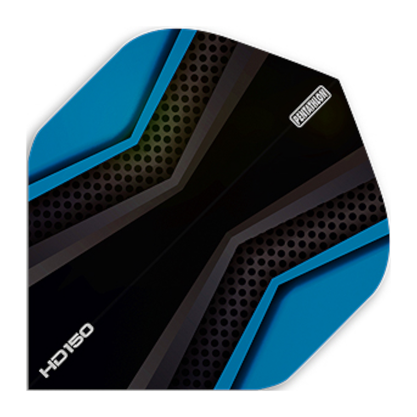 Dart Flights Pentathlon HD150 Flights NO.2 cyan/blk