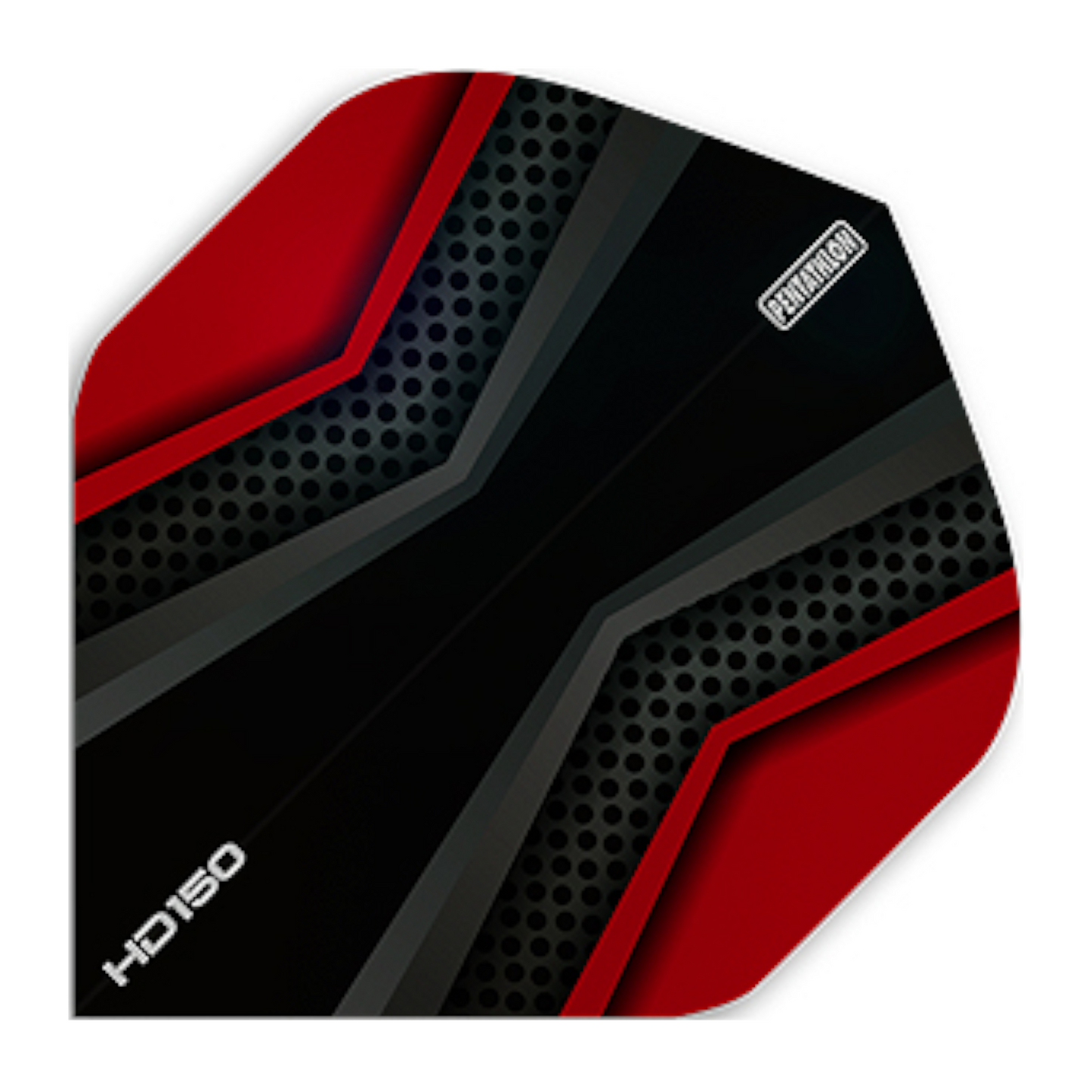 Dart Flights Pentathlon HD150 Flights NO.2 red/blk