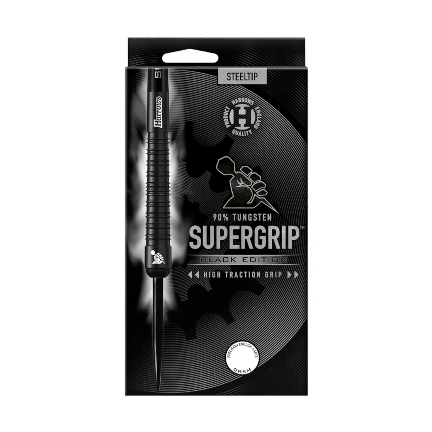 Steeldart HARROWS Supergrip Black Edition 90%