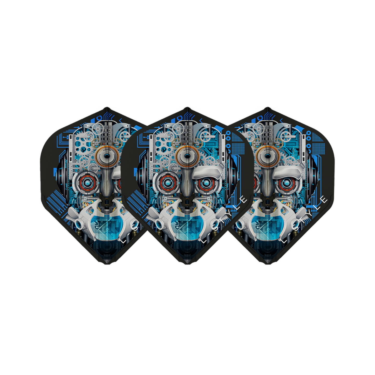 Dart Flights L-Style Signature Champagne Flight: L1EZ Standard Berry Van Peer v3 Black