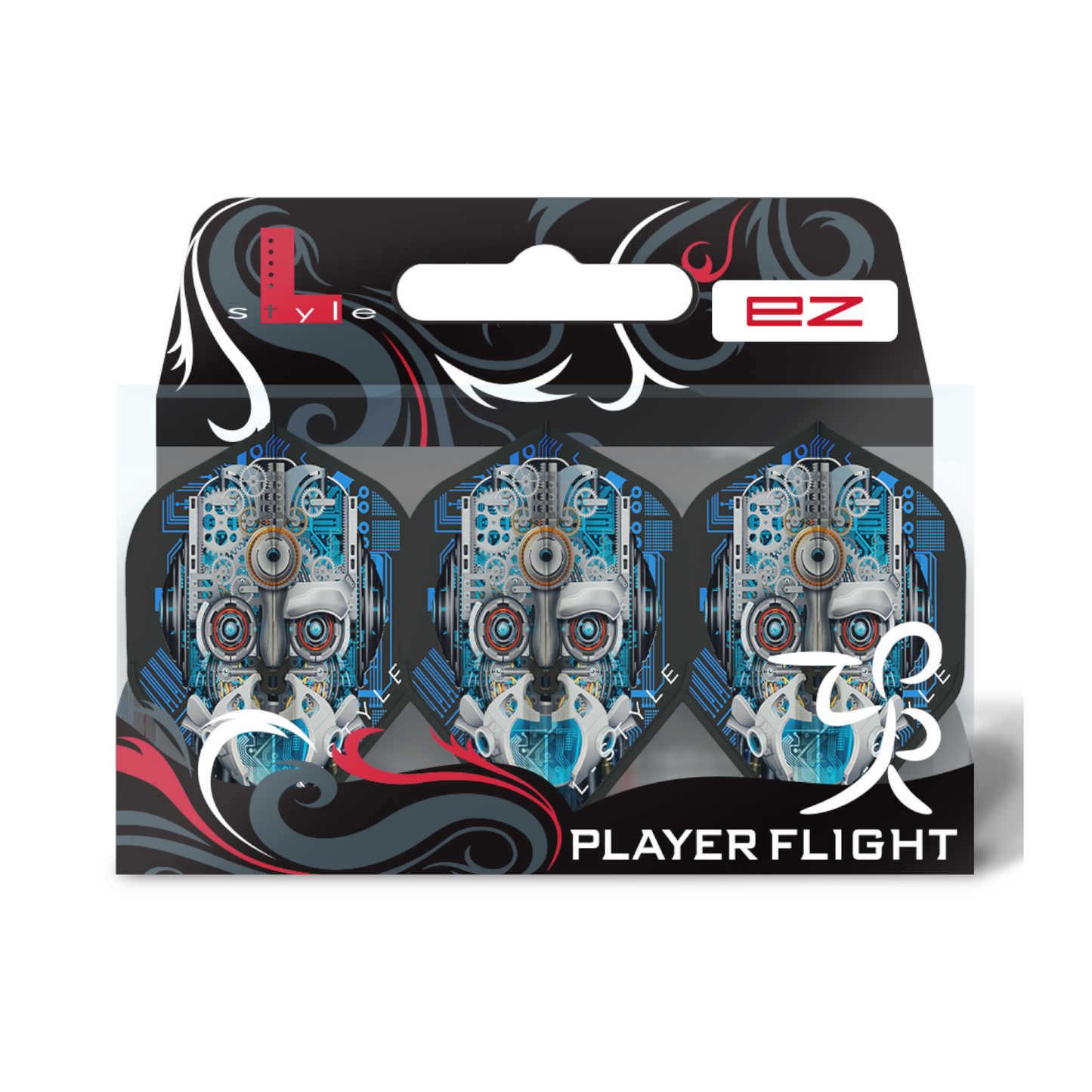 Dart Flights L-Style Signature Champagne Flight: L1EZ Standard Berry Van Peer v3 Black