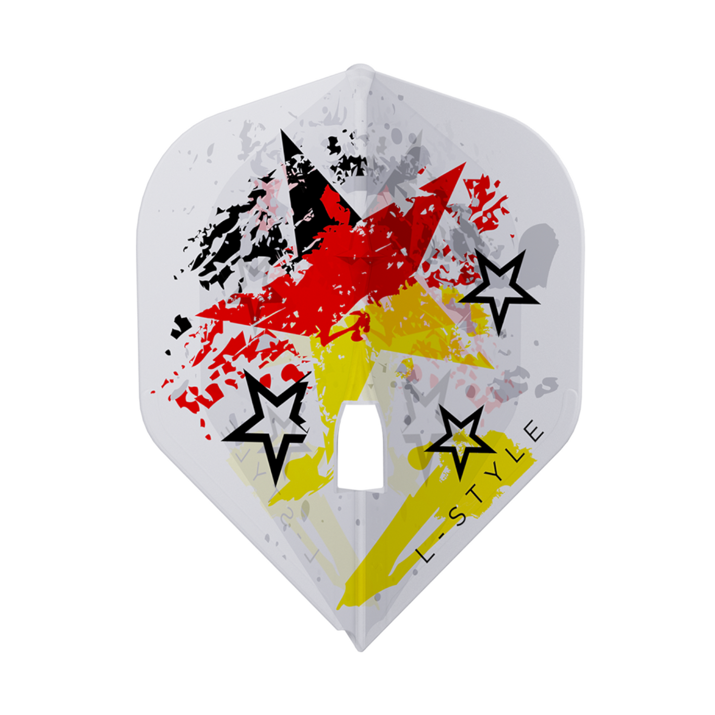 Dart Flights L-Style Signature Champagne Flight: L1PRO Stefanie Rennoch Clear White