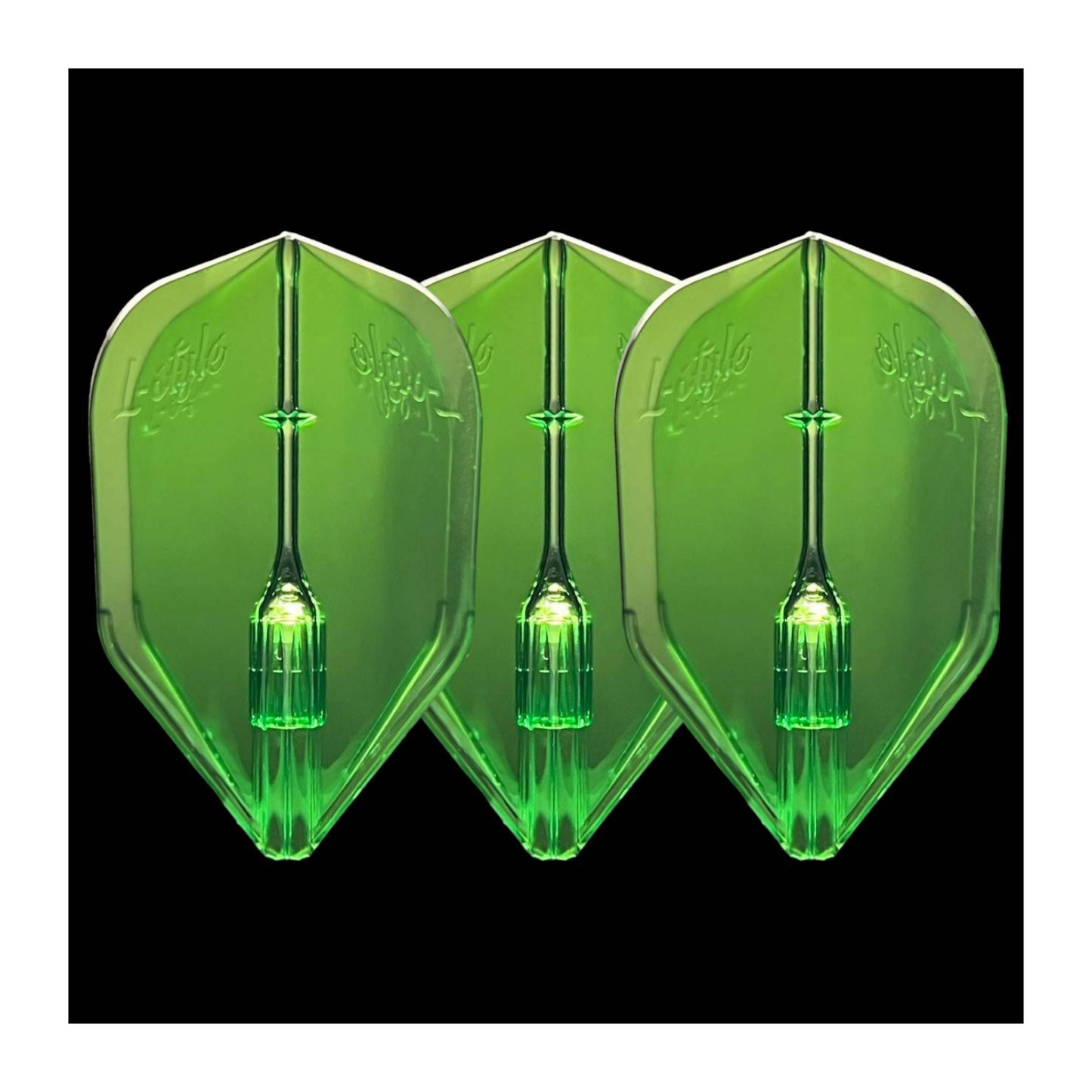 Dart Flights L-Style L3EZ Fantom Green
