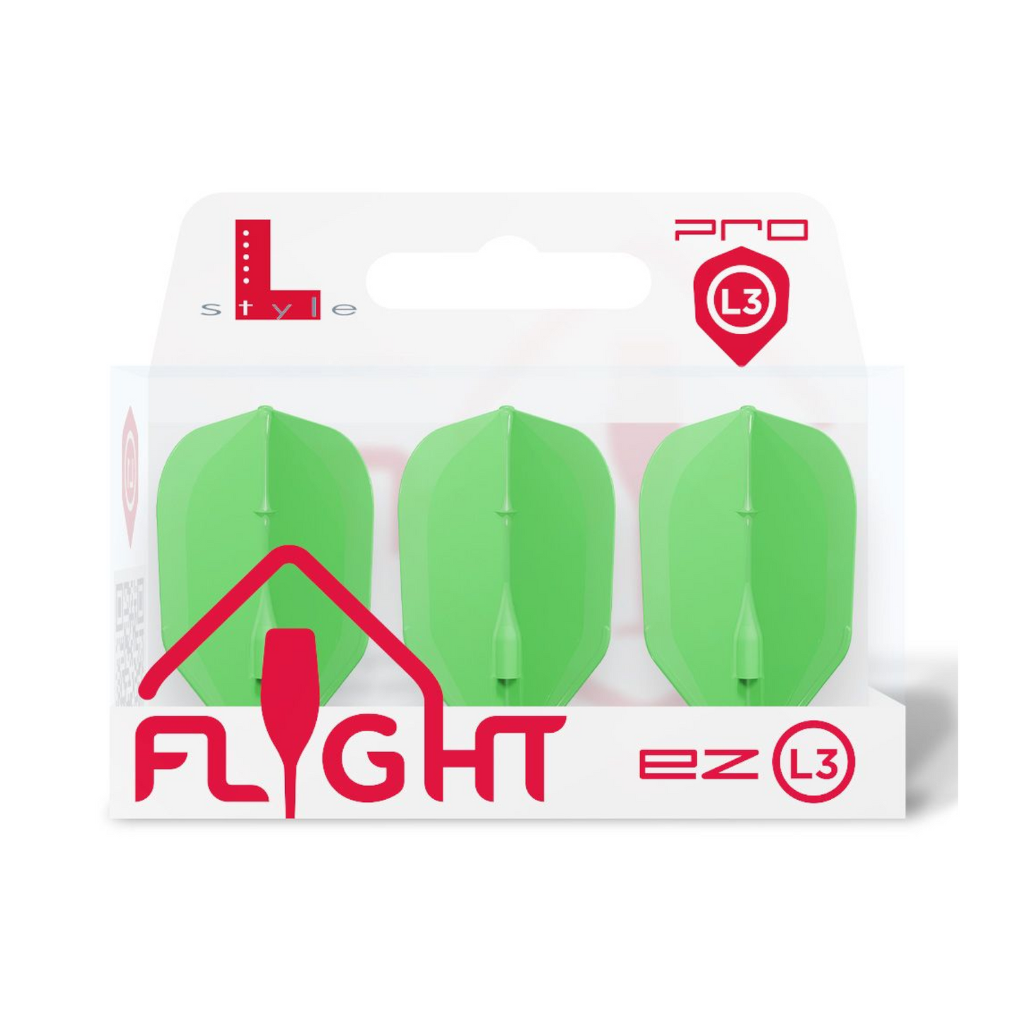 Dart Flights L-Style L3EZ Shape Neon Green