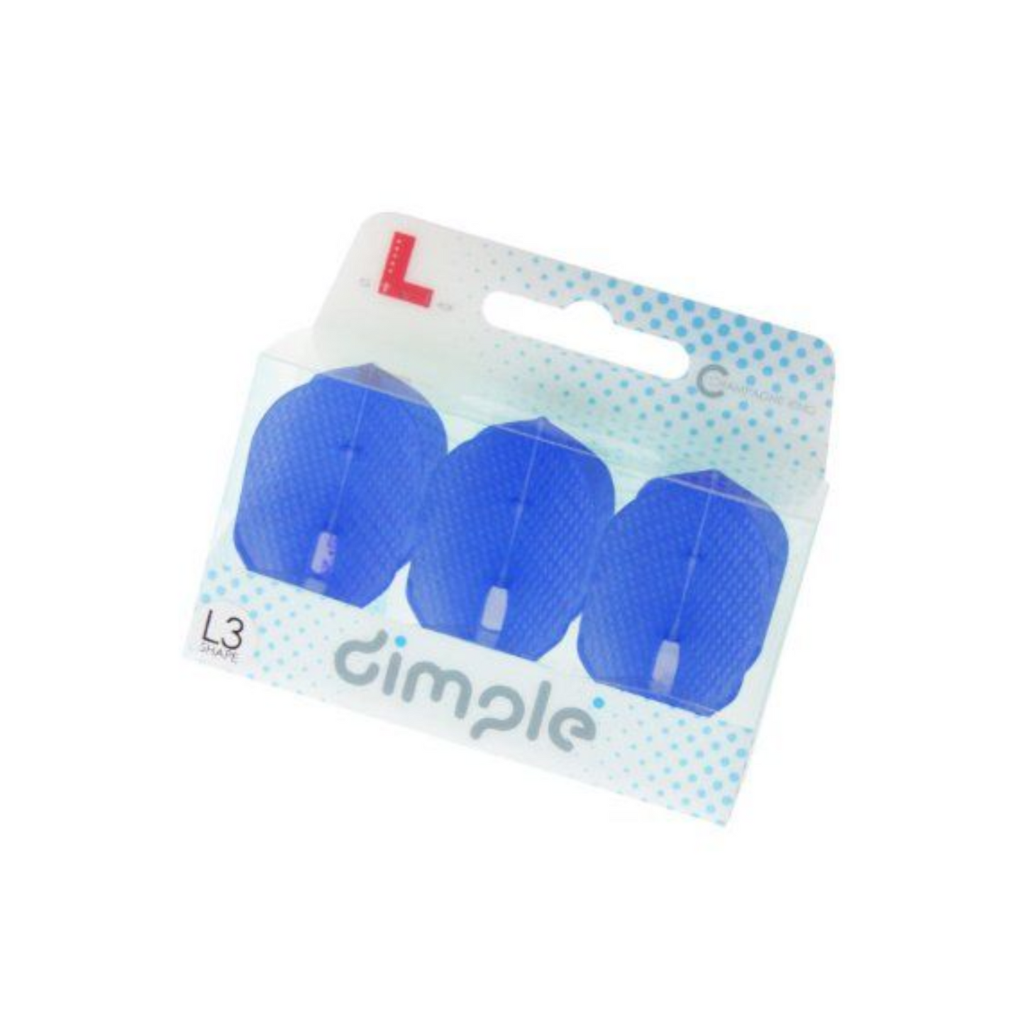 Dart Flights L-Style L3PRO DIMPLE Shape Blue