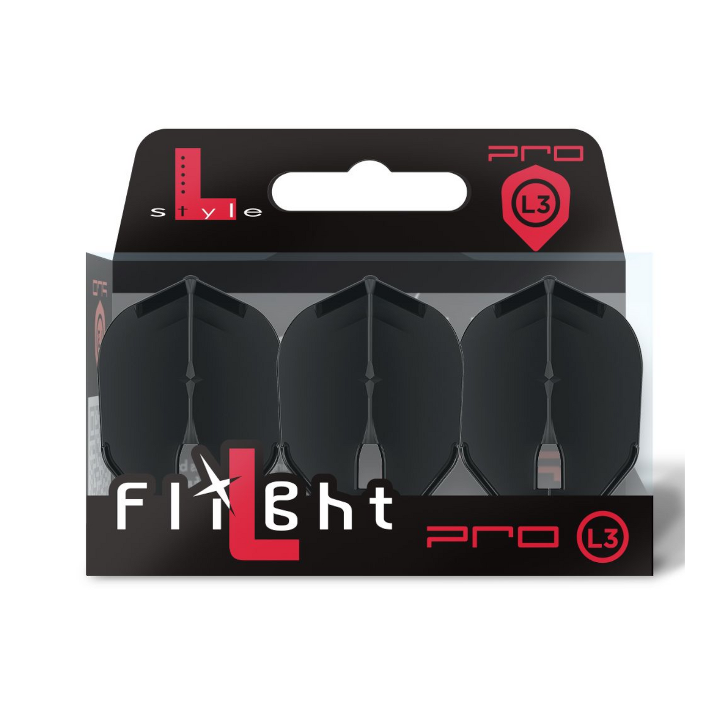 Dart Flights L-Style L3PRO Shape Black