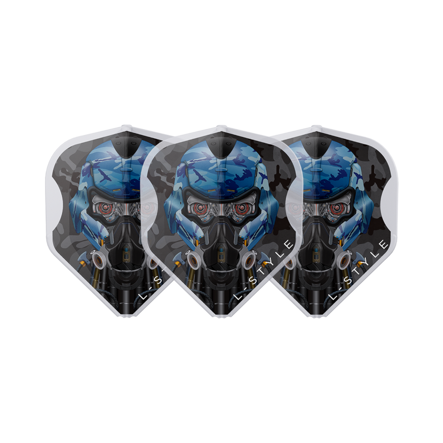 Dart Flights L-Style Signature Champagne Flight: L1EZ Standard Berry Van Peer v4 Type A Clear White