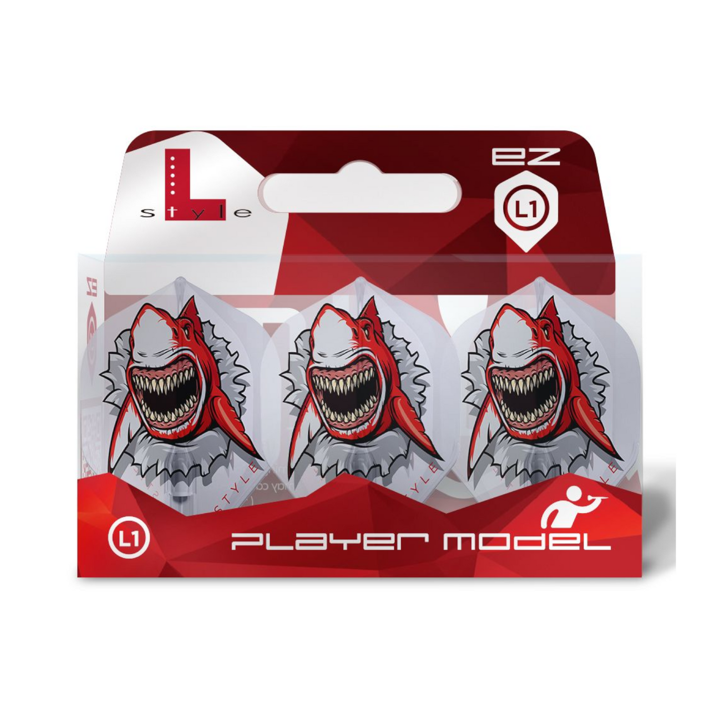 Dart Flights L-Style Signature Champagne Flight: L1EZ Standard Florian Hempel Clear White