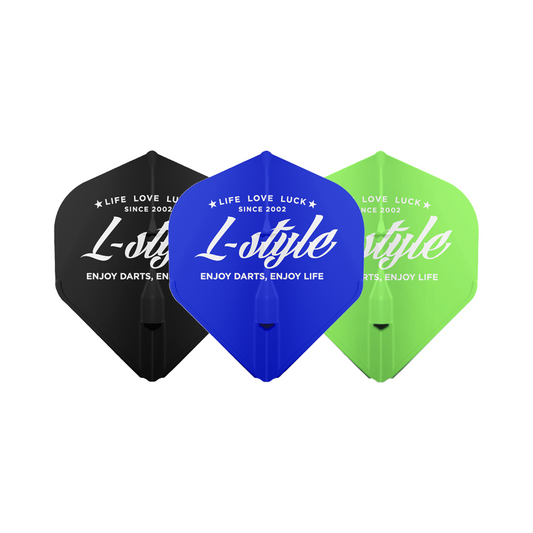 Dart Flights L-Style Signature Champagne Flight: L1EZ Standard L-style Vintage Logo Type A