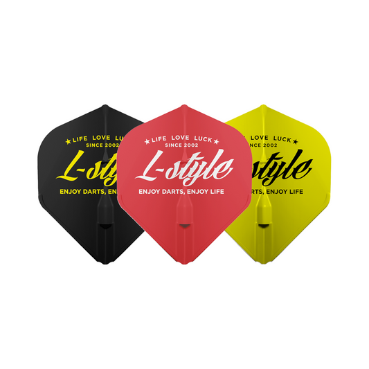 Dart Flights L-Style Signature Champagne Flight: L1EZ Standard L-style Vintage Logo Type B