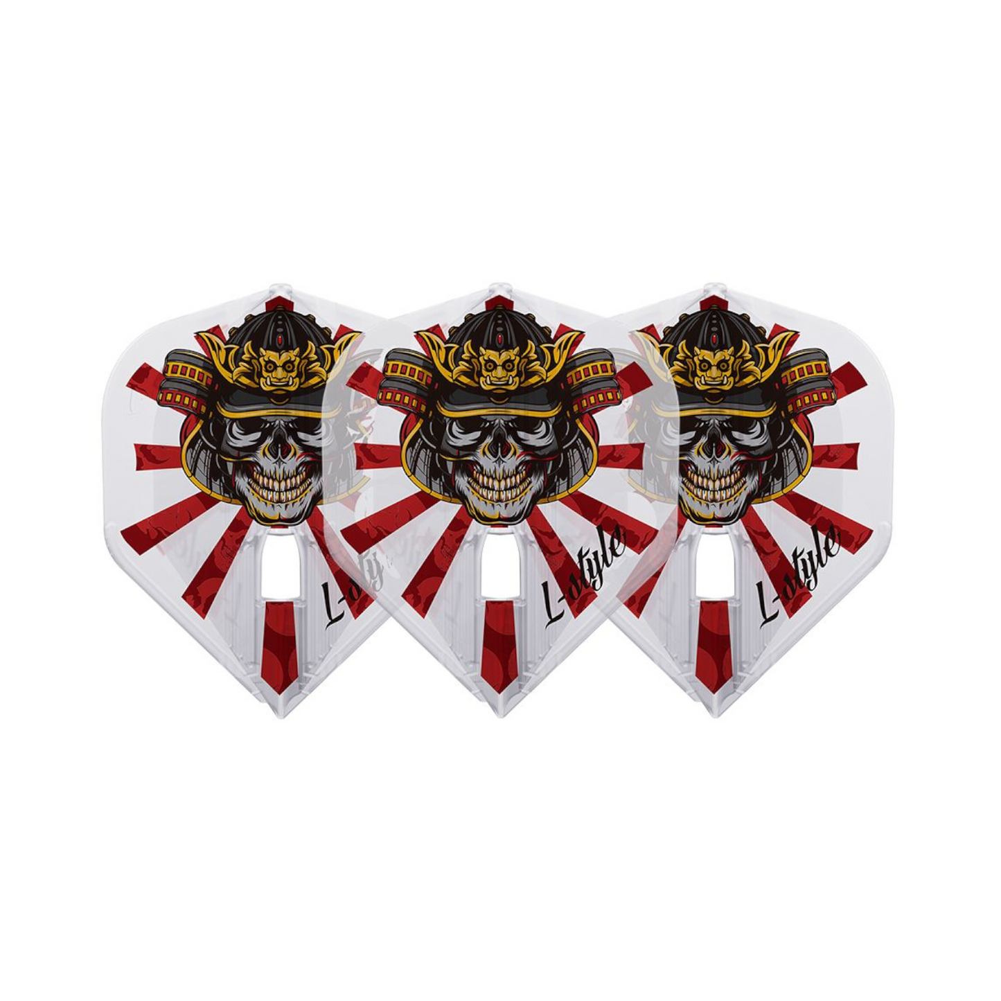 Dart Flights L-Style Signature Champagne Flight: L1PRO KAMI Standard Marijanovic v2 Samurai Type A Clear White