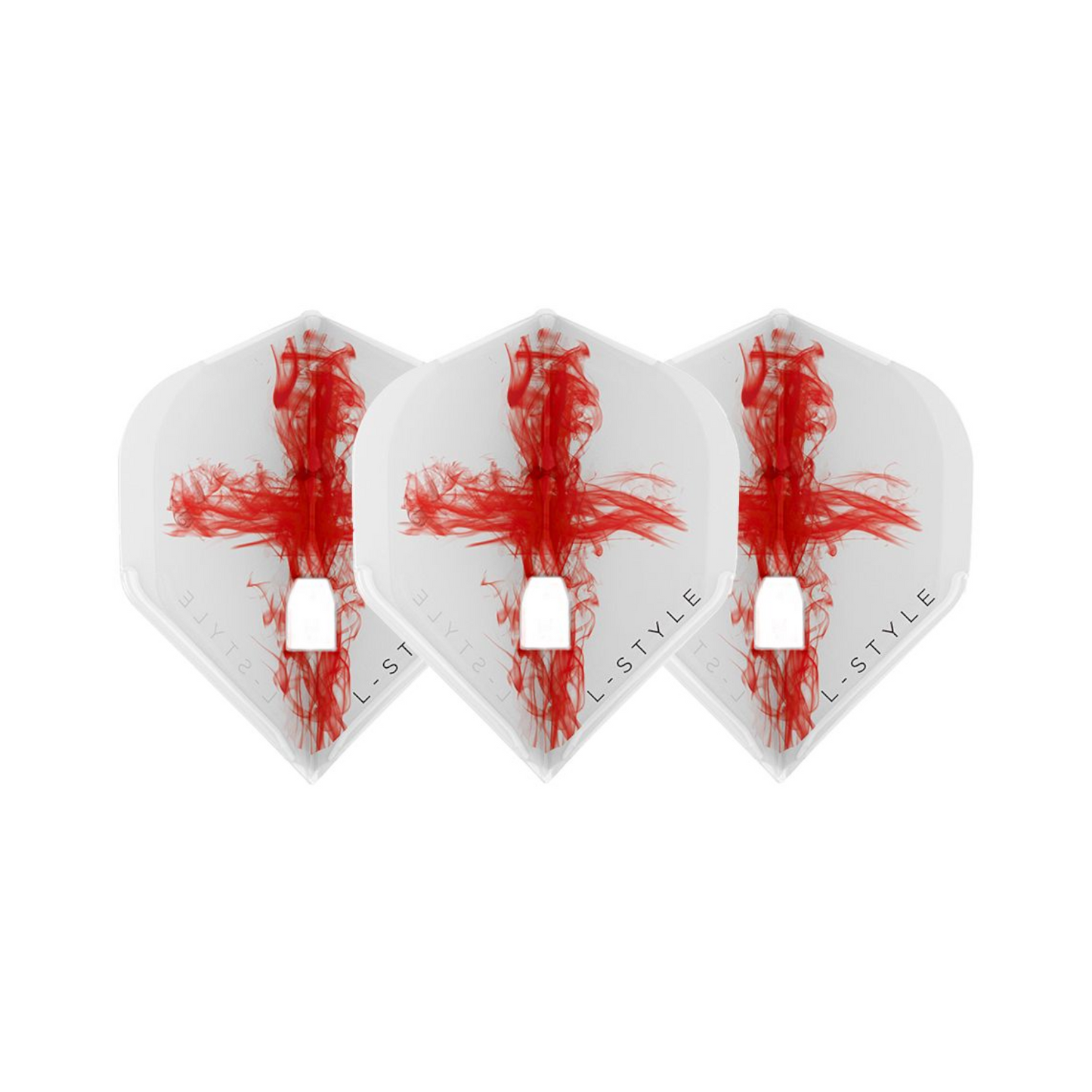 Dart Flights L-Style Signature Champagne Flight: L1PRO Standard Beau Greaves v2 Clear White