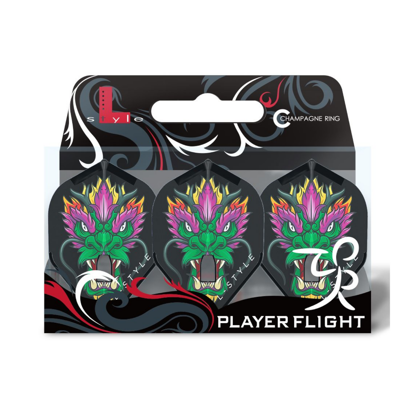Dart Flights L-Style Signature Champagne Flight:  L1PRO Jules Van Dongen Black