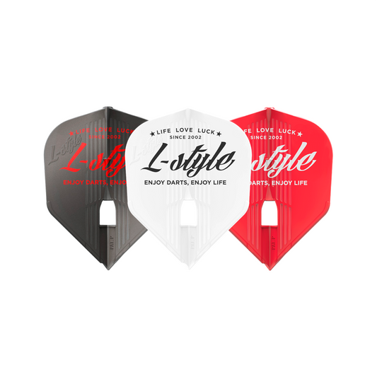 Dart Flights L-Style Signature Champagne Flight: L3PRO KAMI Shape L-style Vintage Logo Type A