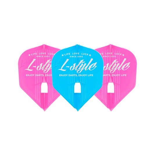 Dart Flights L-Style Signature Champagne Flight: L3PRO KAMI Shape L-style Vintage Logo Type C