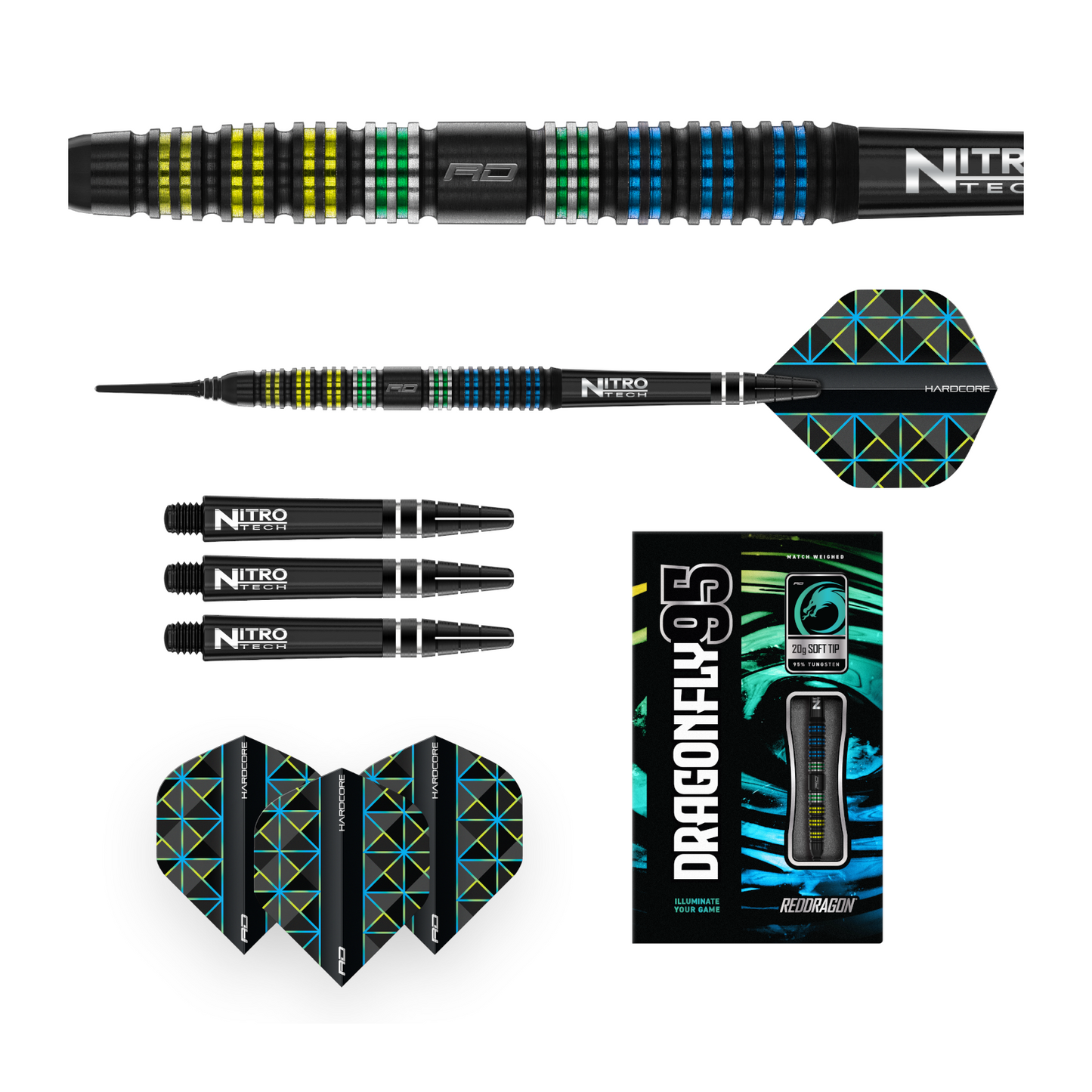 Softdart REDDRAGON Dragonfly 95 Black - Torpedo 95%