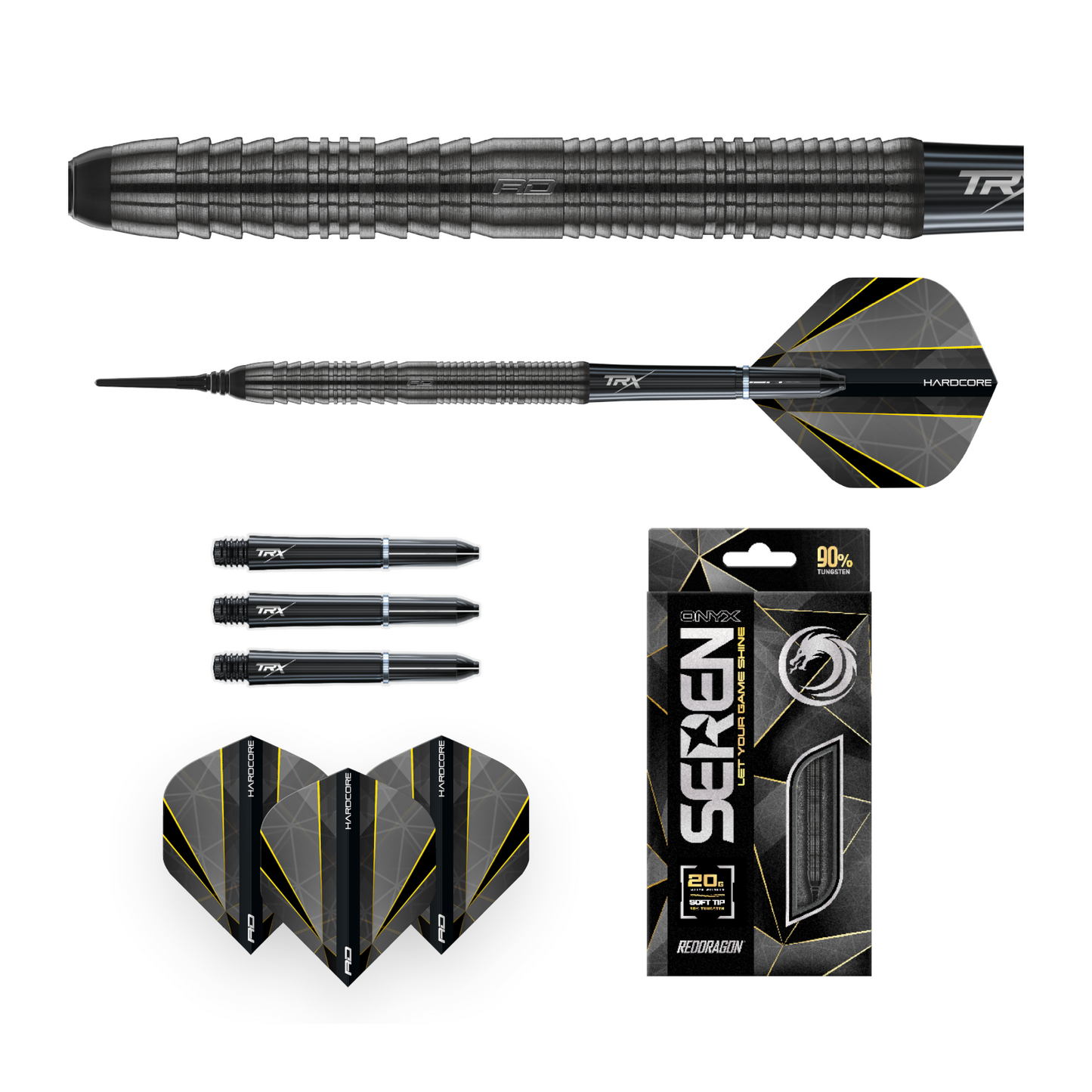 Softdart REDDRAGON Seren 1 Onyx 90%