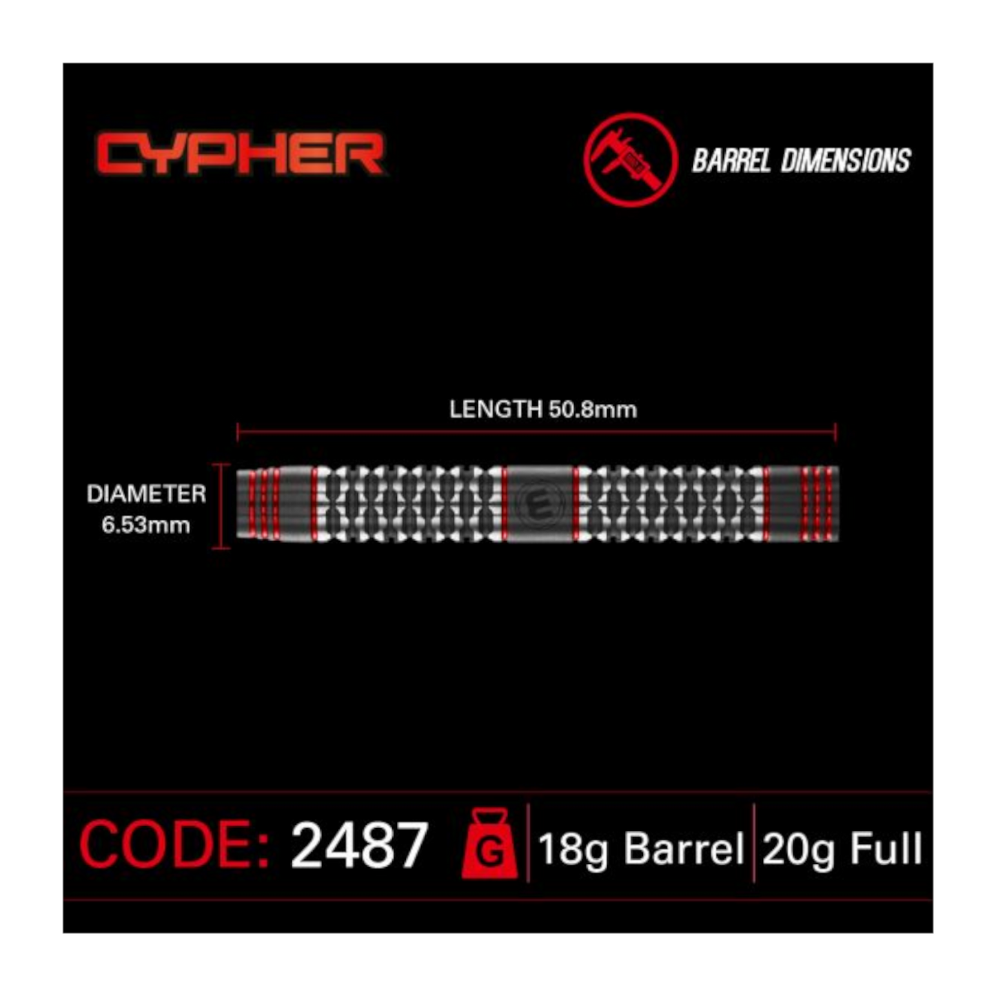 Softdart WINMAU Cypher 90%