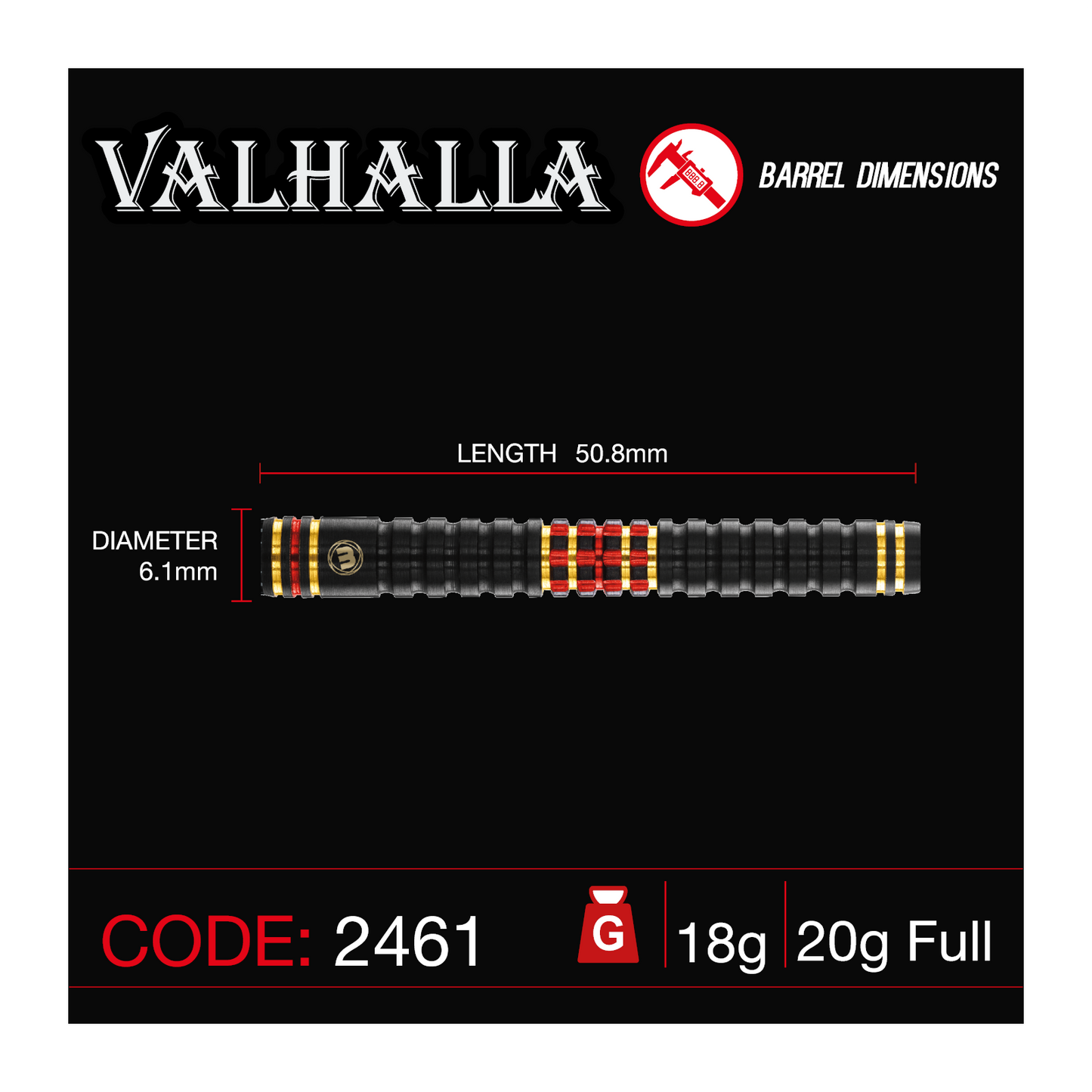 Softdart WINMAU Valhalla 85/95%