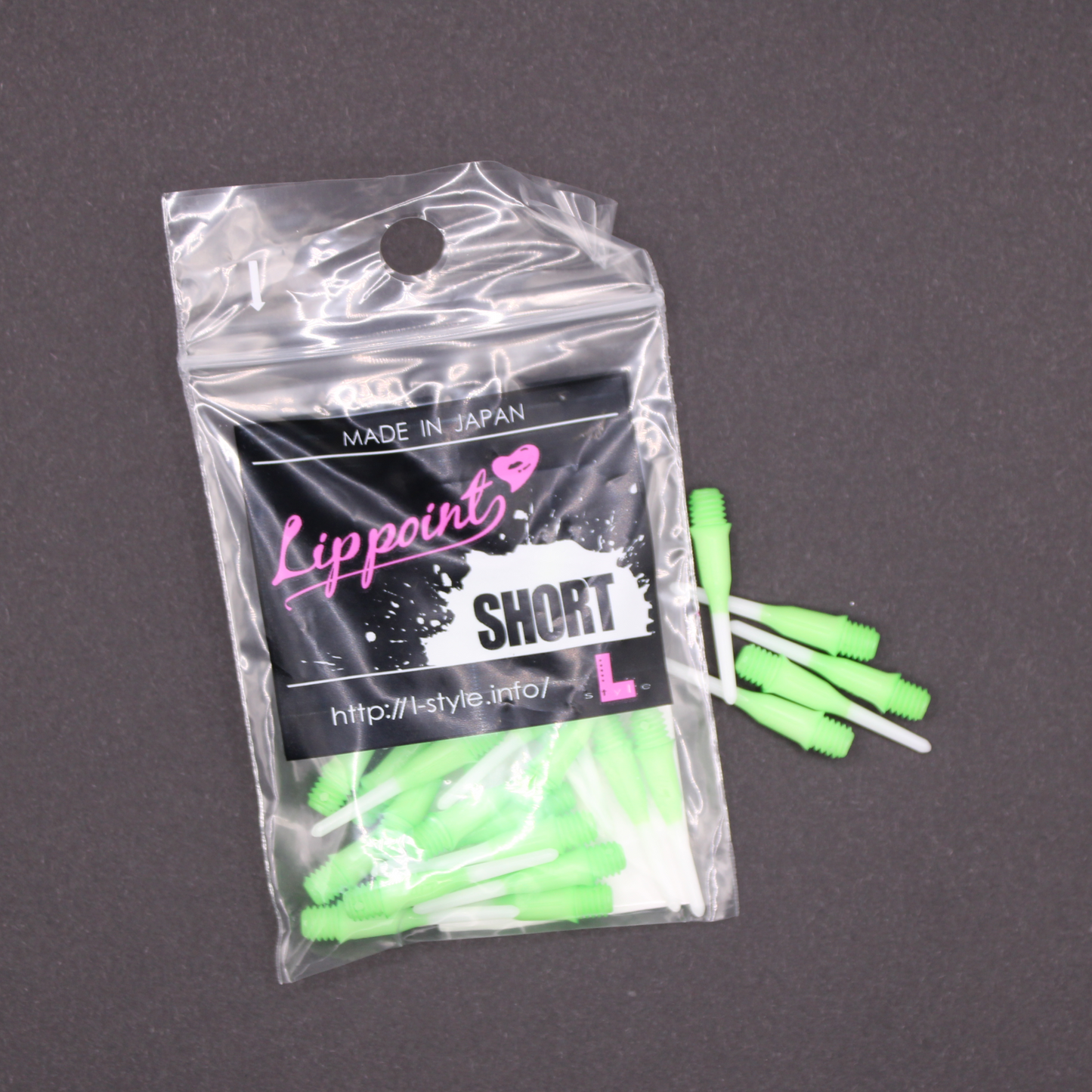 Softdart Spitzen L-Style LIPPOINT SHORT TwoTone Green 30stk.