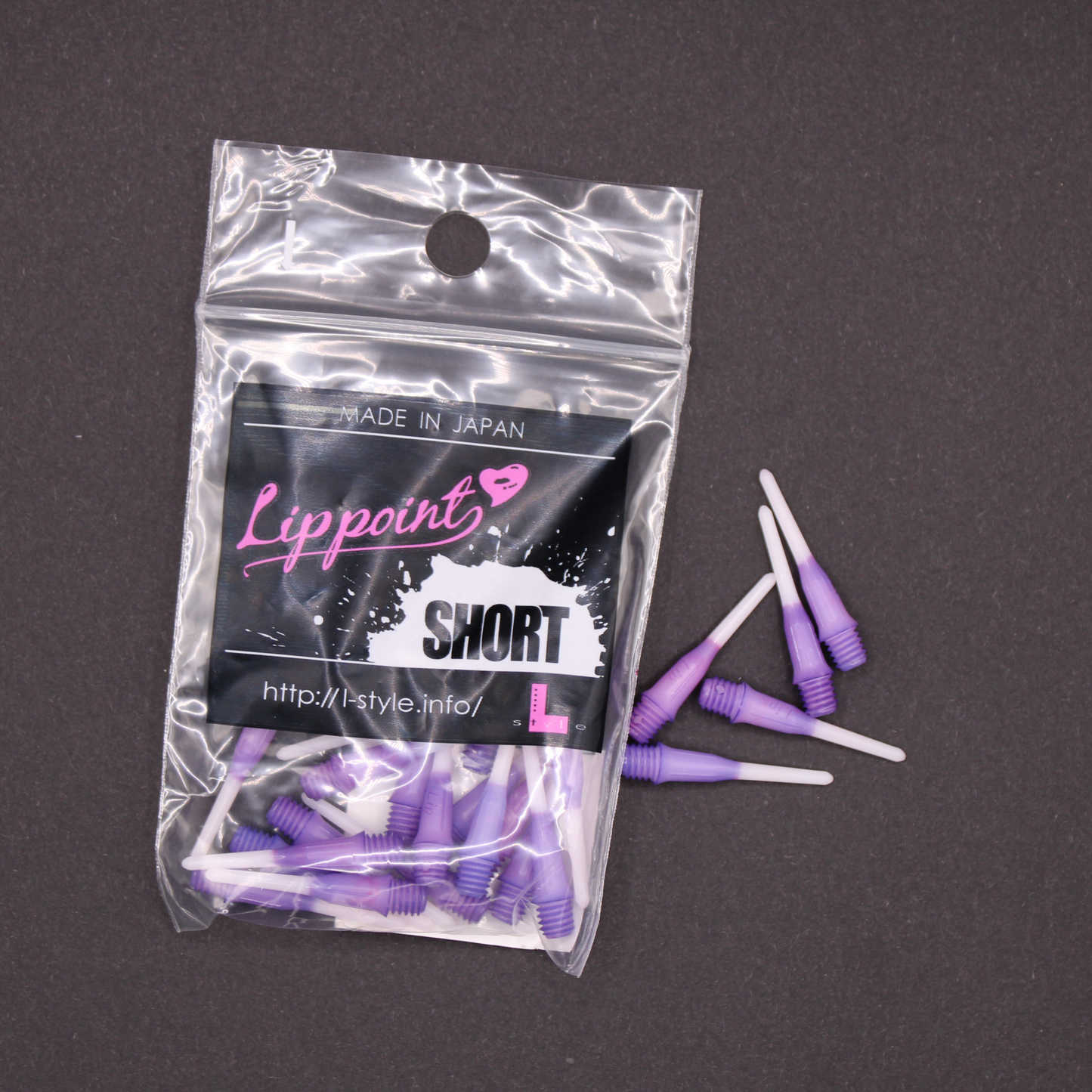 Softdart Spitzen L-Style LIPPOINT SHORT TwoTone Purple 30stk.