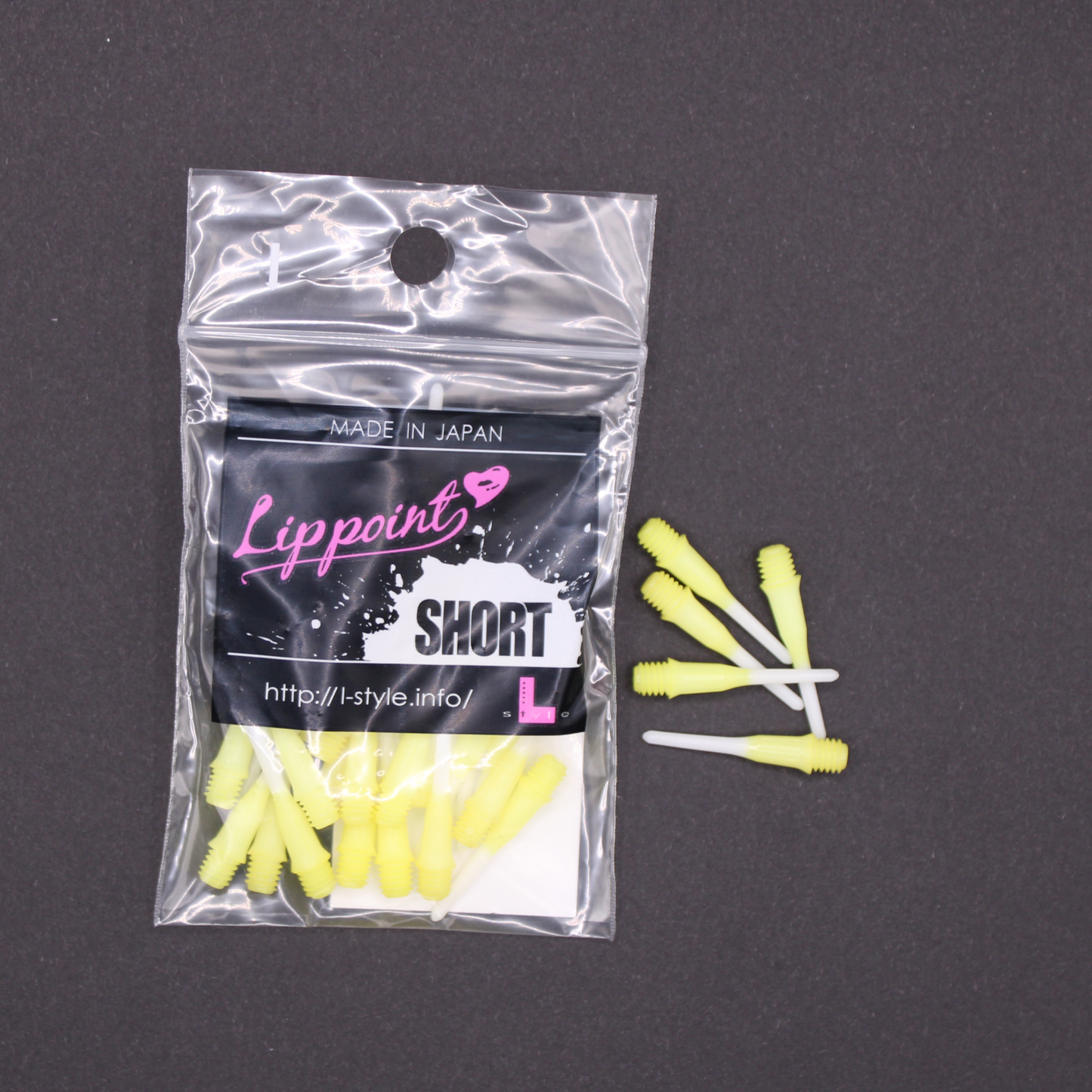 Softdart Spitzen L-Style LIPPOINT SHORT TwoTone Yellow 30stk.